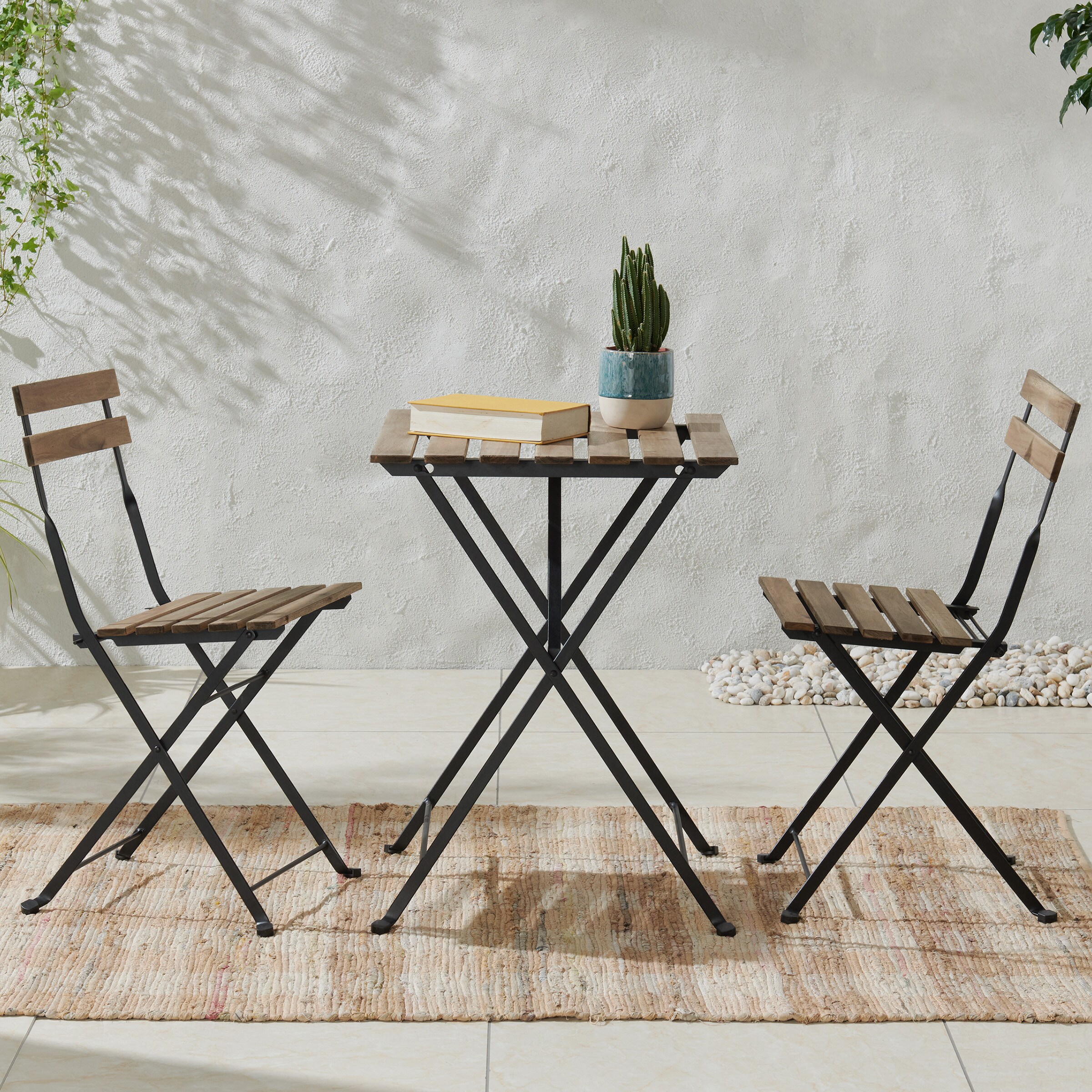 Lavish Home 80-OUTD-BISTRO-BR Folding-Furniture-Sets - View #7
