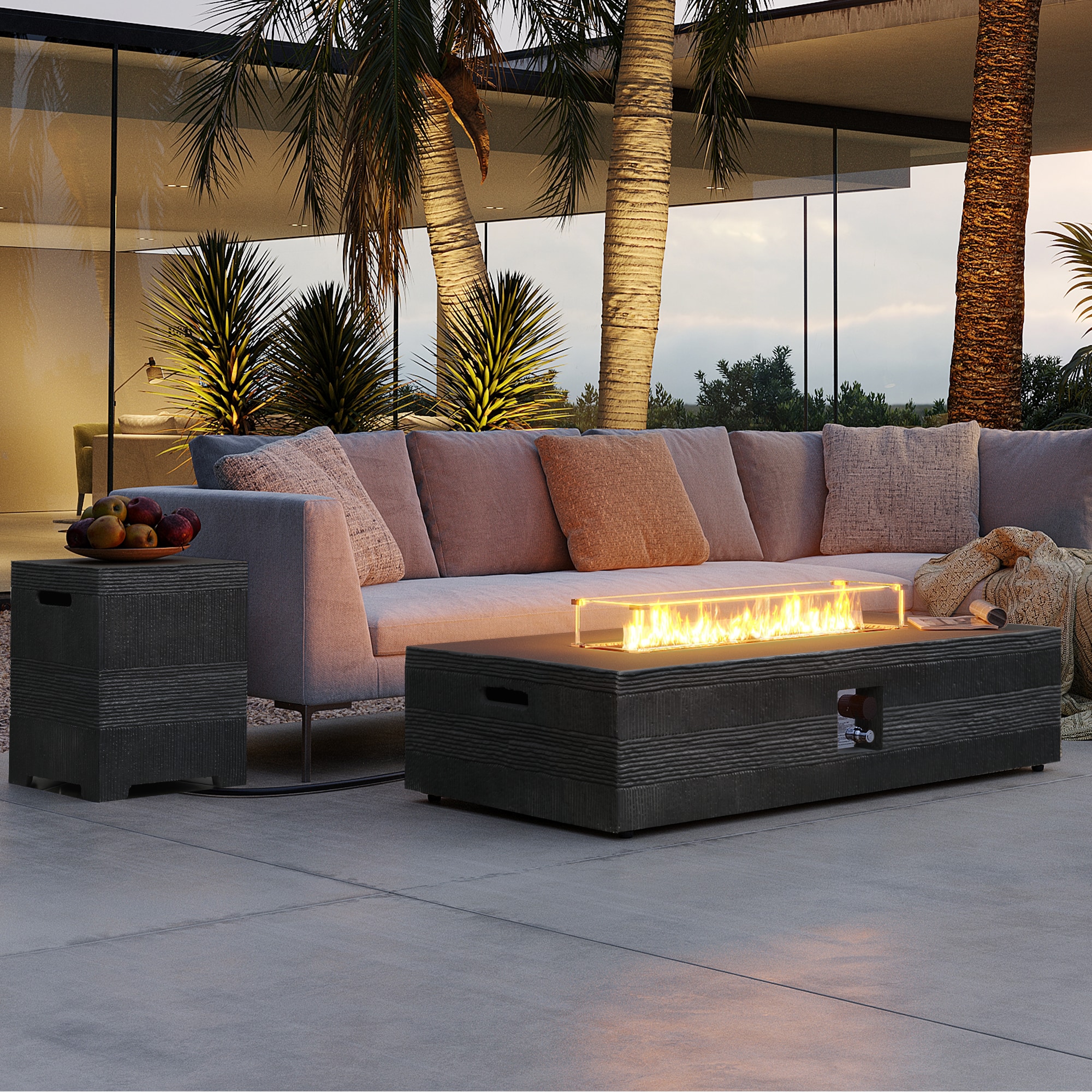 UPHA PL-56M-DK-W Outdoor-Gas-Firepits - View #2