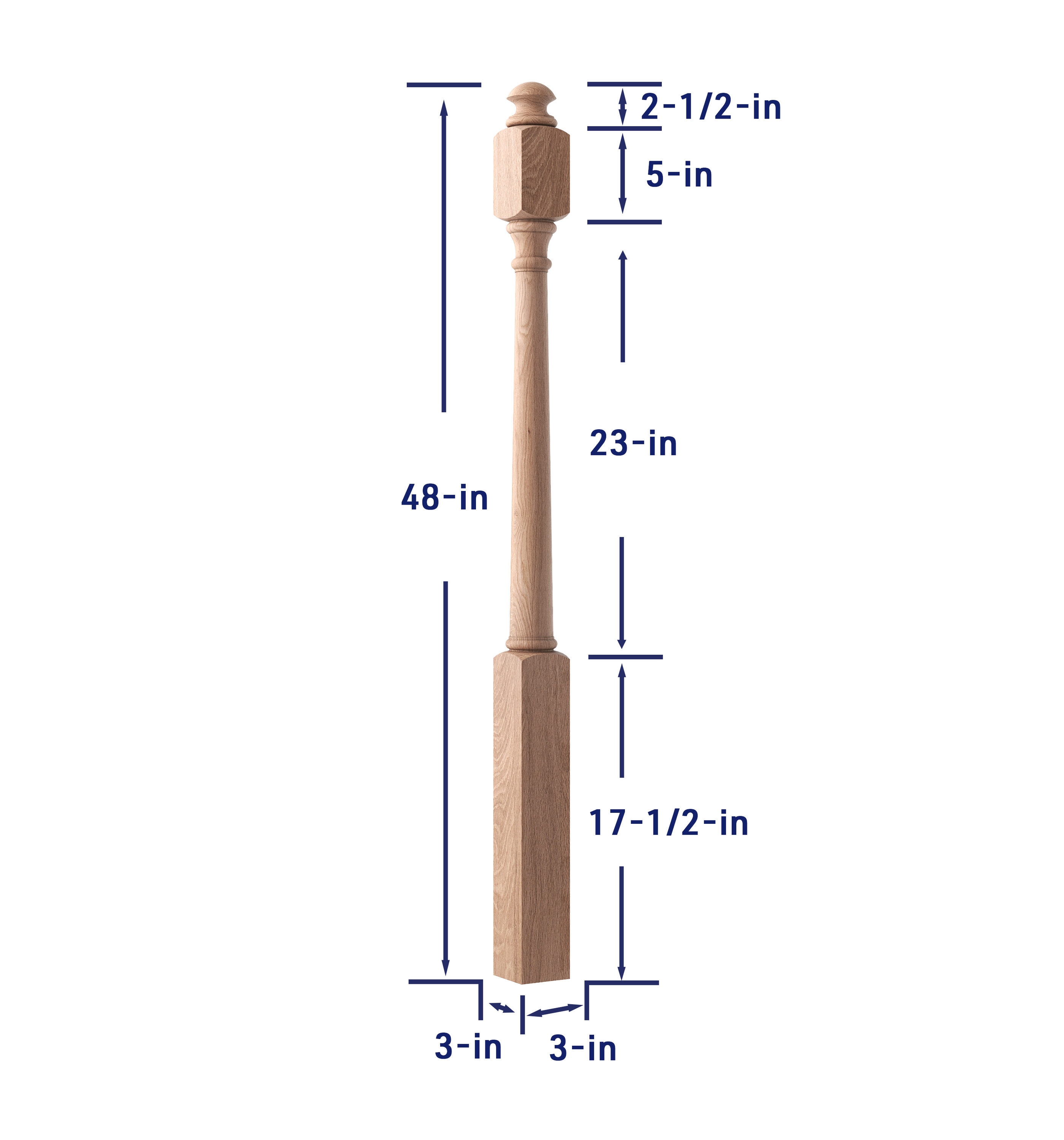 Crown Heritage 4474040 Interior-Stairpart-Newel-Posts - View #4