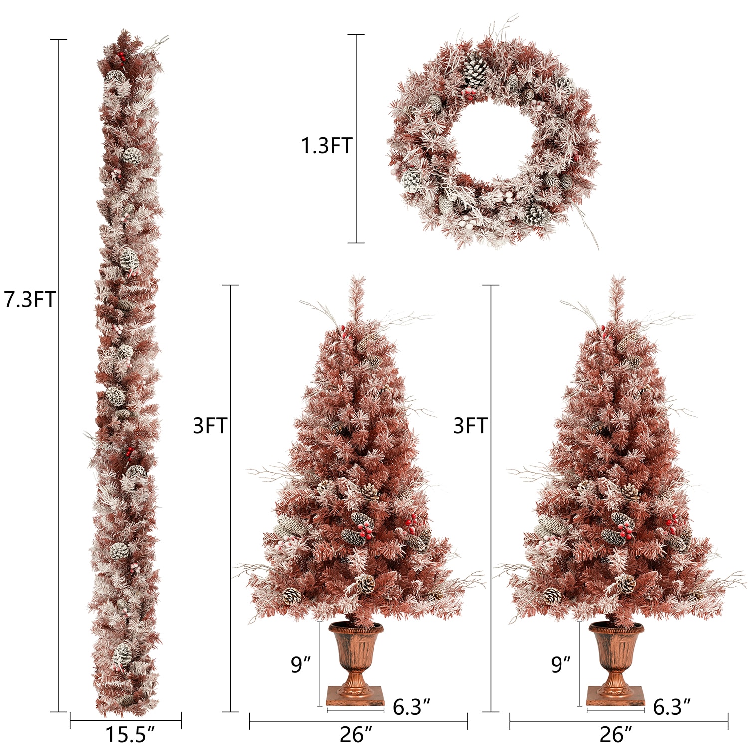SINOFURN SYA380093GN Artificial-Christmas-Trees - View #16
