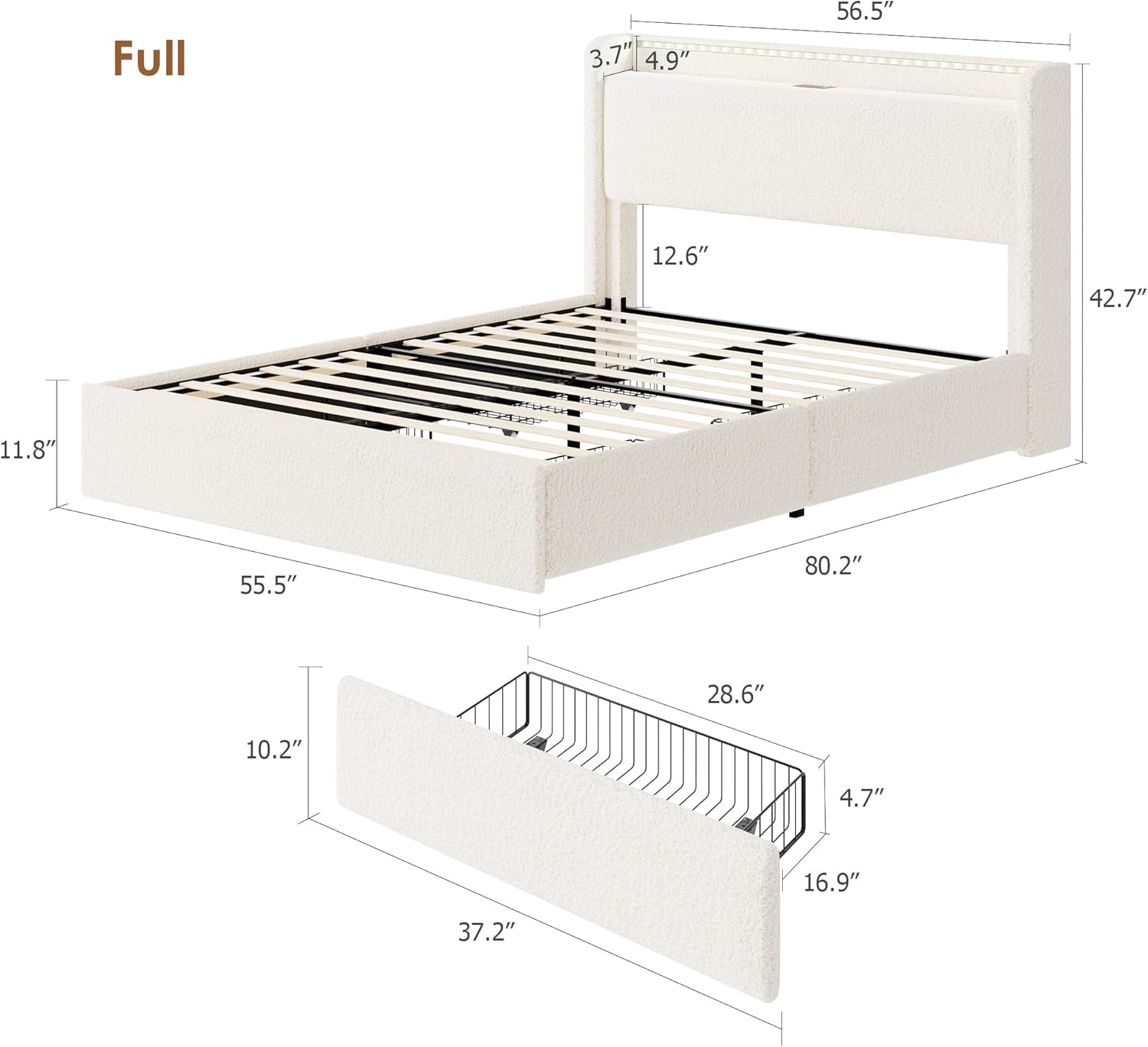 Qeetex LHF-BED-PHK-338SR88X beds - View #2