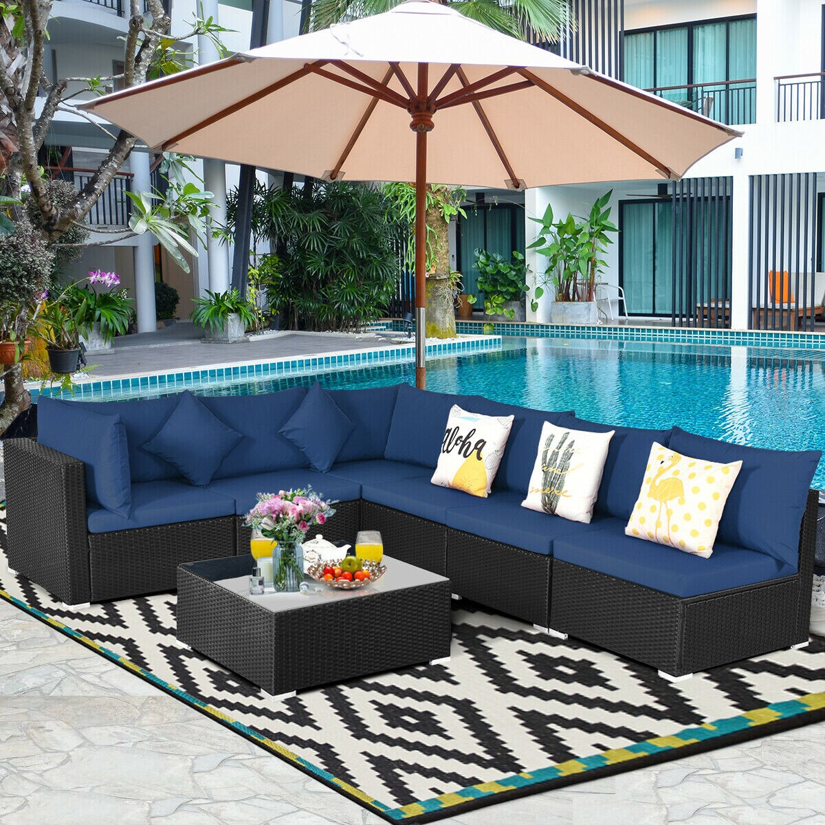 Slickblue D-CO-+YNB42566WH Patio-Sofas-Daybeds - View #6