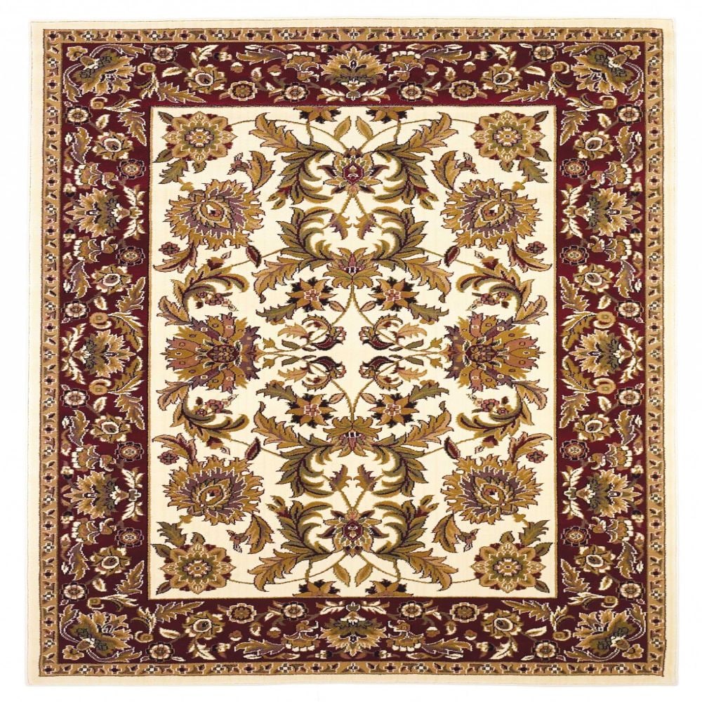 HomeRoots 353174 Bernadette 2 X 3 (ft) Rag Ivory Red Indoor Abstract Area Rug