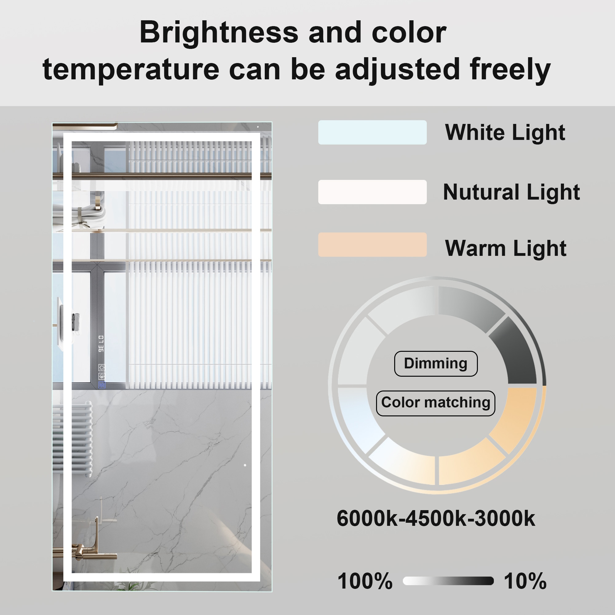 ExBrite DHBM2436FLAL Framed-Bath-Mirrors - View #5