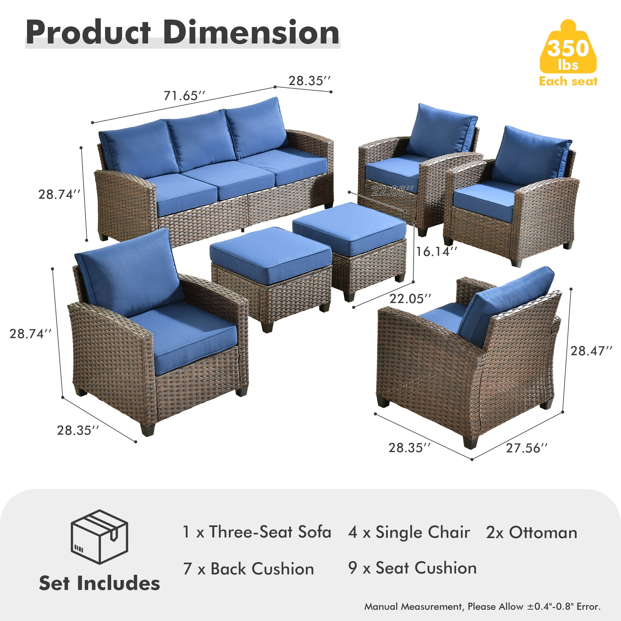 Ovios PR707 Patio-Conversation-Sets - View #6