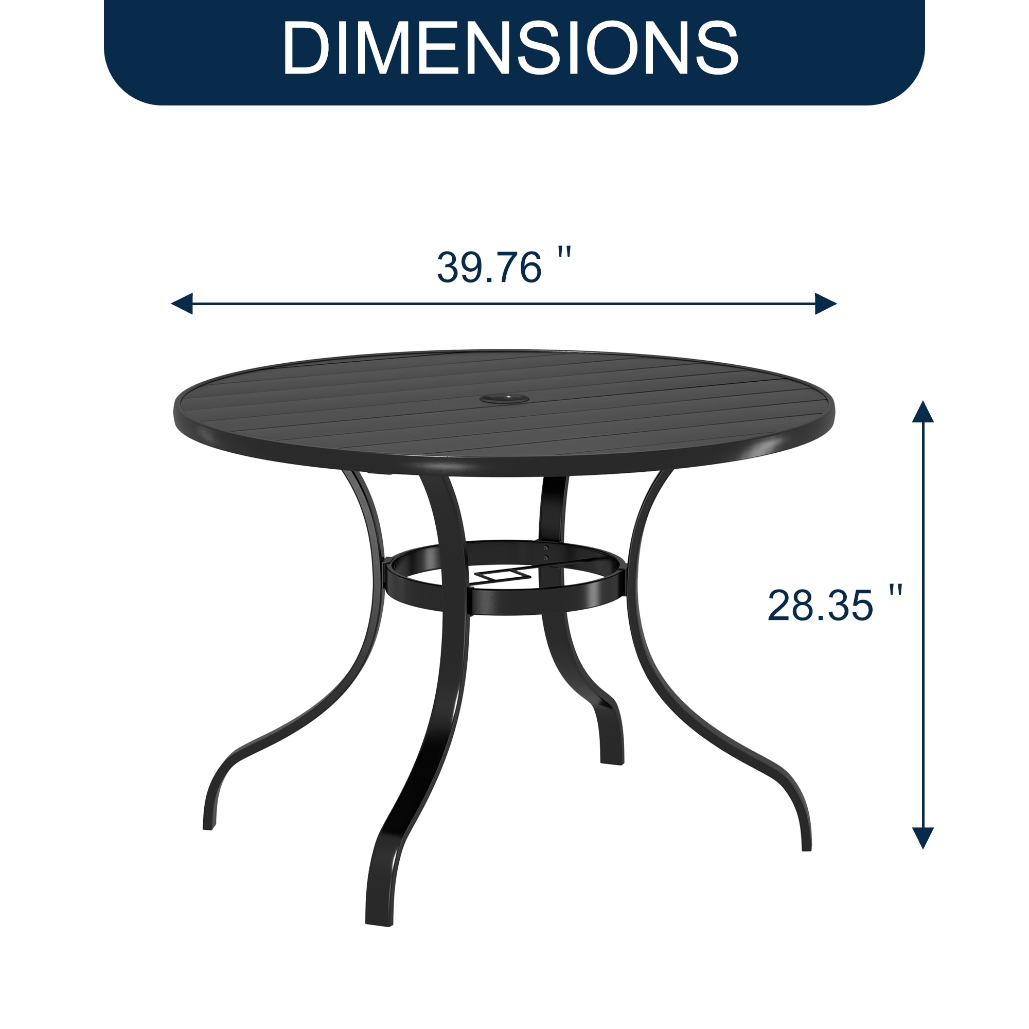 Clihome TSS2773A-CL Patio-Tables - View #5