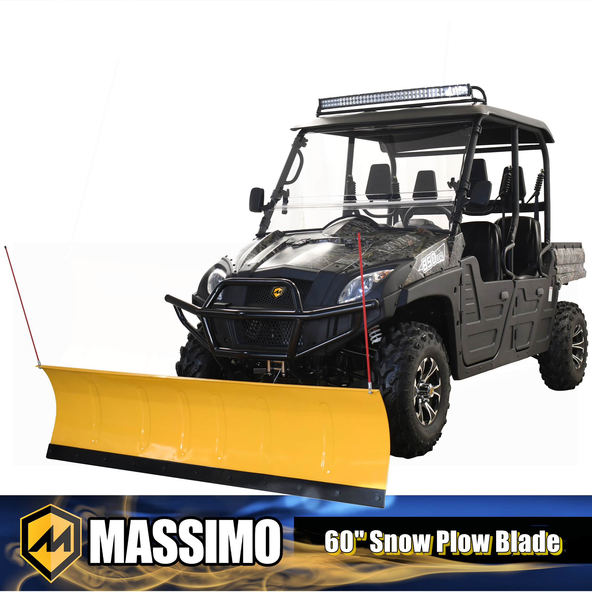 Massimo Y240060715 Snow Plow 60-Inches W x 15-Inches H Steel Snow plow