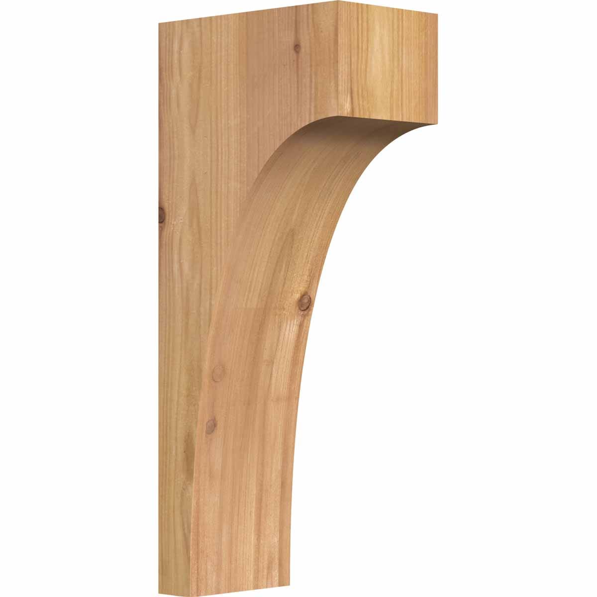 Ekena Millwork COR04X06X14HUN00SWR 3-1/2-in x 6-in x 14-in Huntington Unfinished Western red cedar Wood Paintable/Stainable Corbel