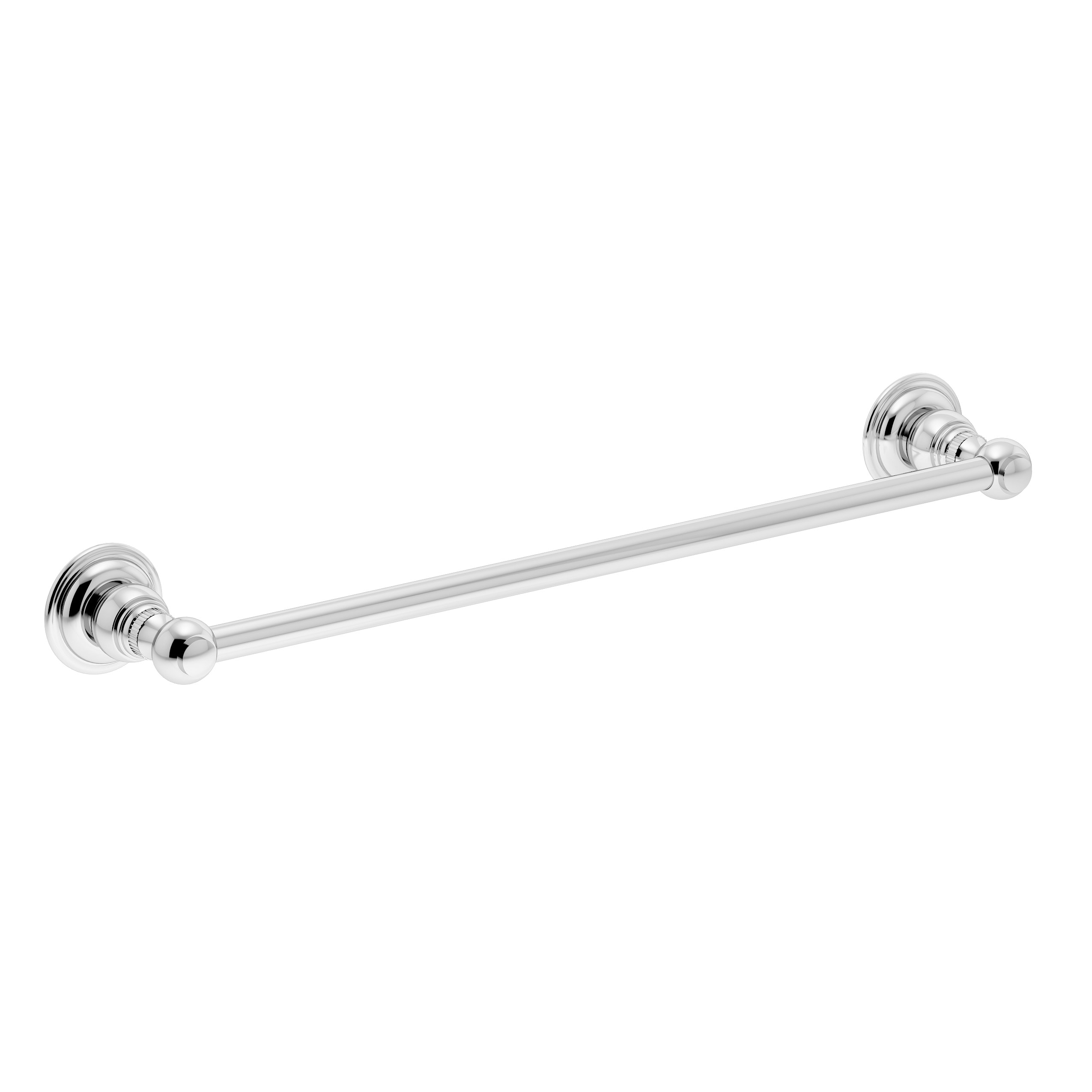Symmons 443TB-18 Carrington 18-in Polished Chrome Wall mount Single Towel Bar