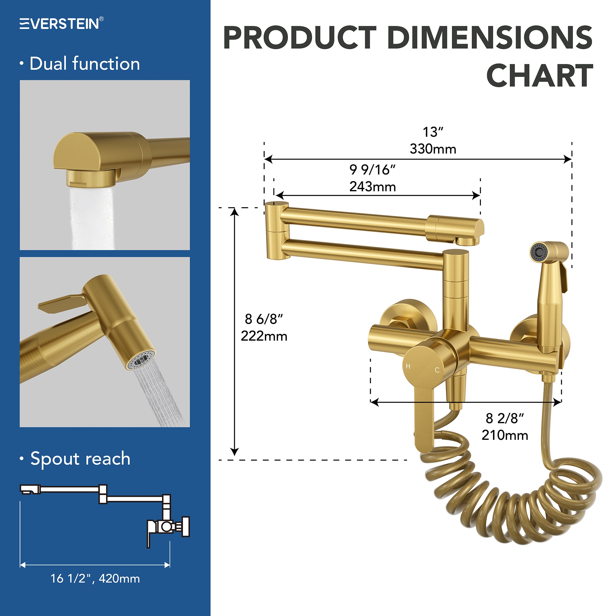 EVERSTEIN Q-906-OTOP Kitchen-Faucets - View #4