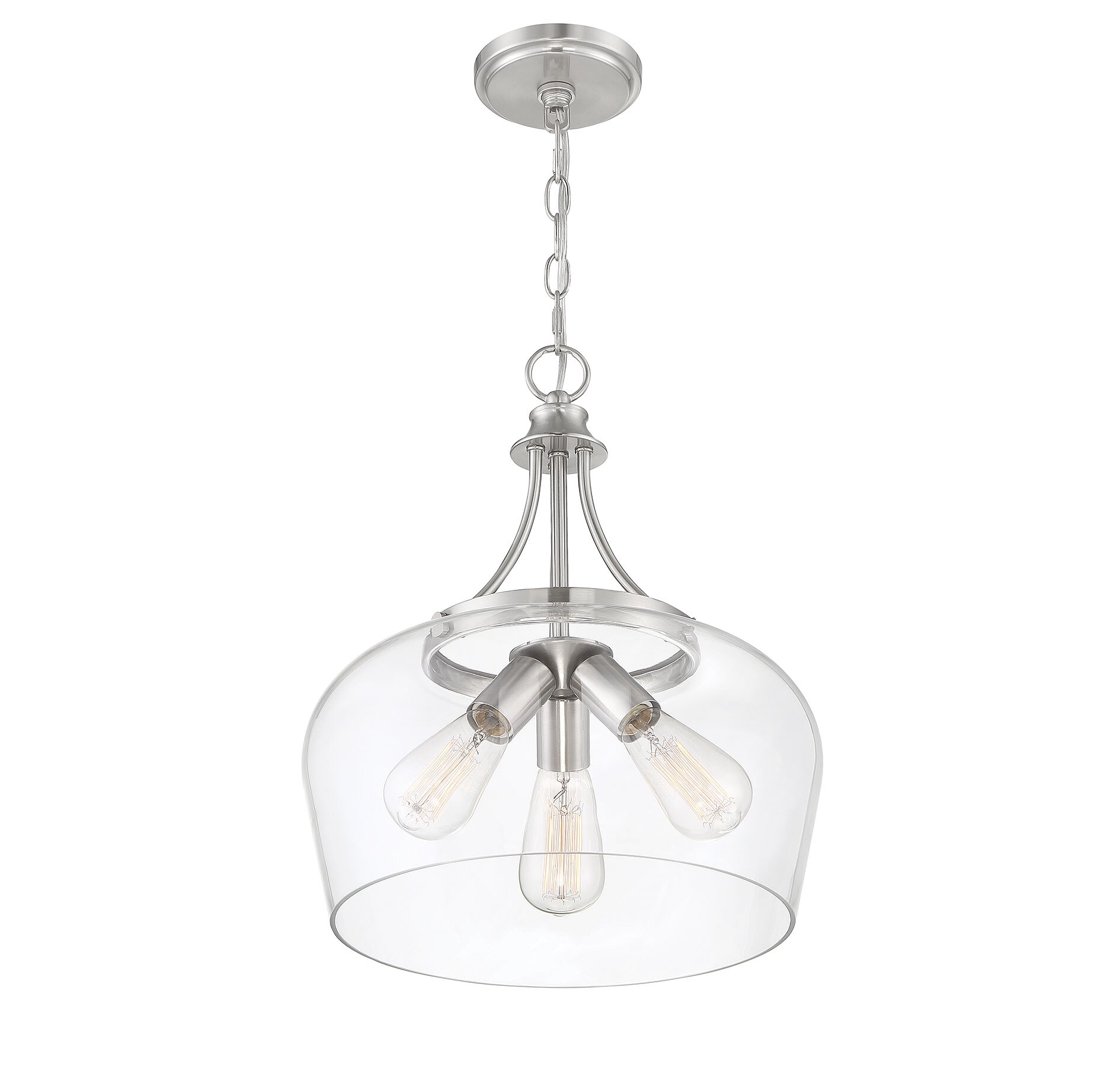 Savoy House Essentials 7-4034-3-SN Pendant-Lights - View #3