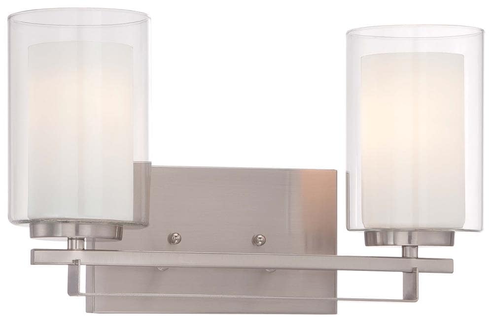 Minka Lavery 6102-84 Parsons Studio 15-in 2 -Light Brushed Nickel Modern/contemporary Vanity light