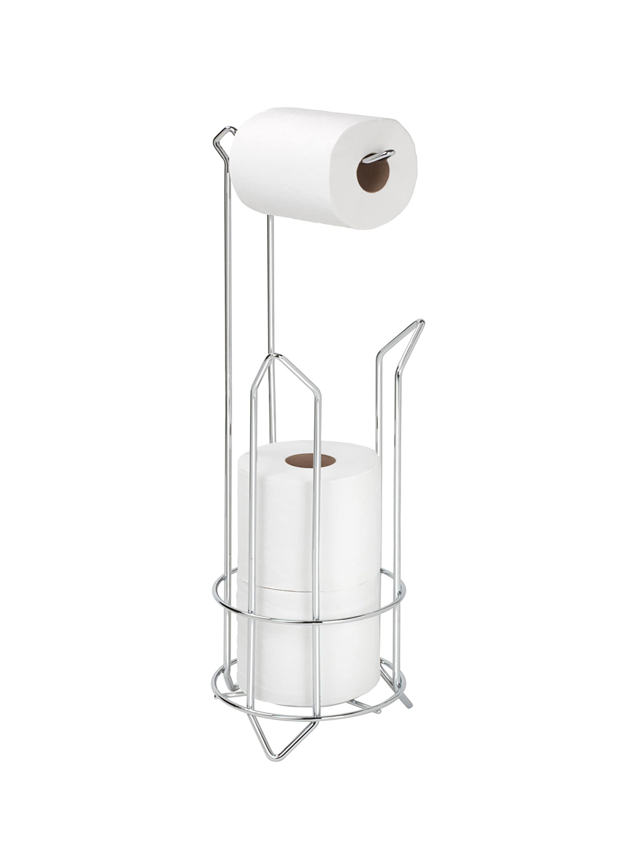 Bathroom Accessories: Polished Toilet Paper Roll Holder Stand