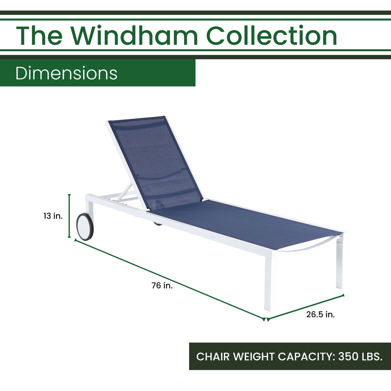 Hanover WINDCHS-W-NVY Patio-Chairs - View #2