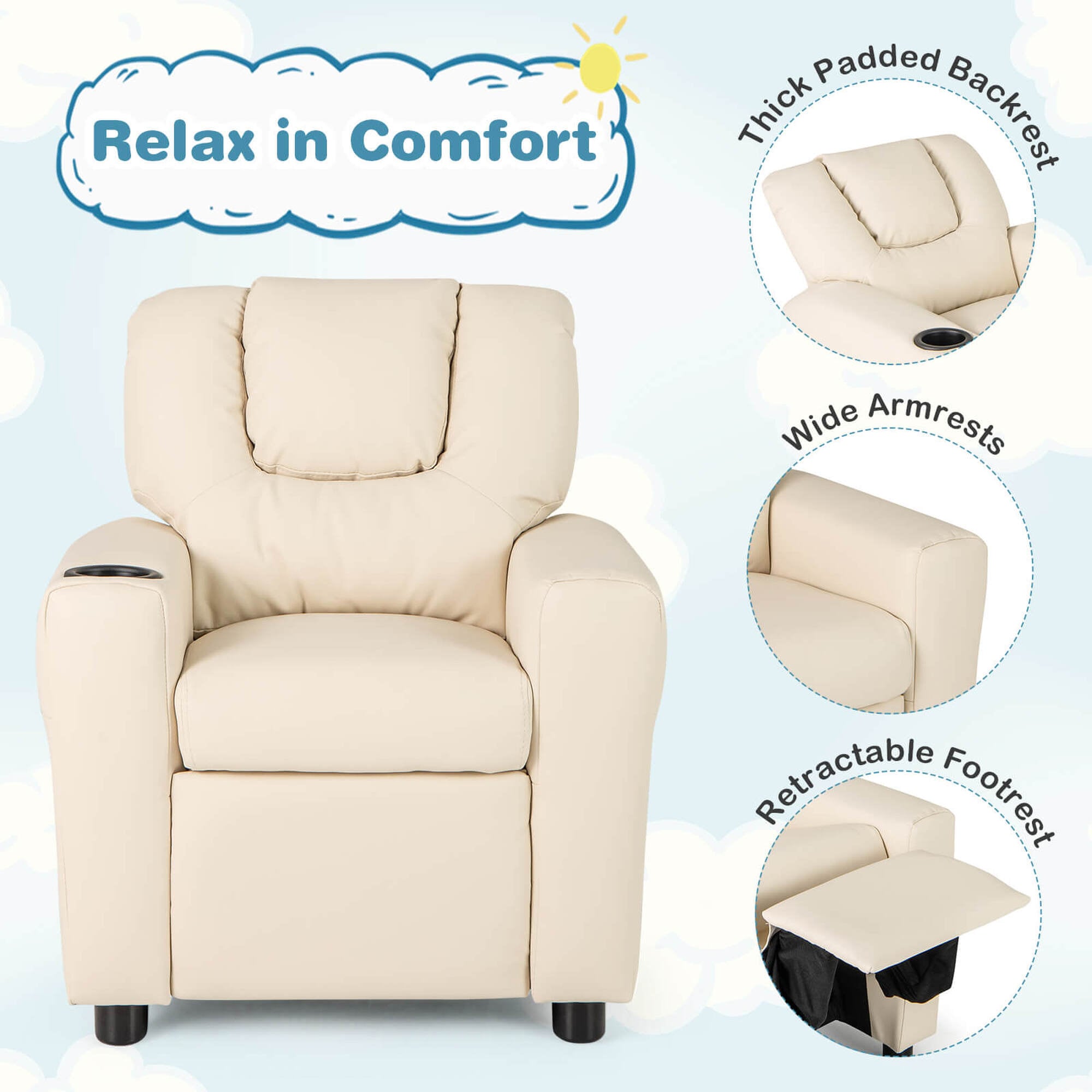 Costway HCST04939 Kids-Chairs - View #3