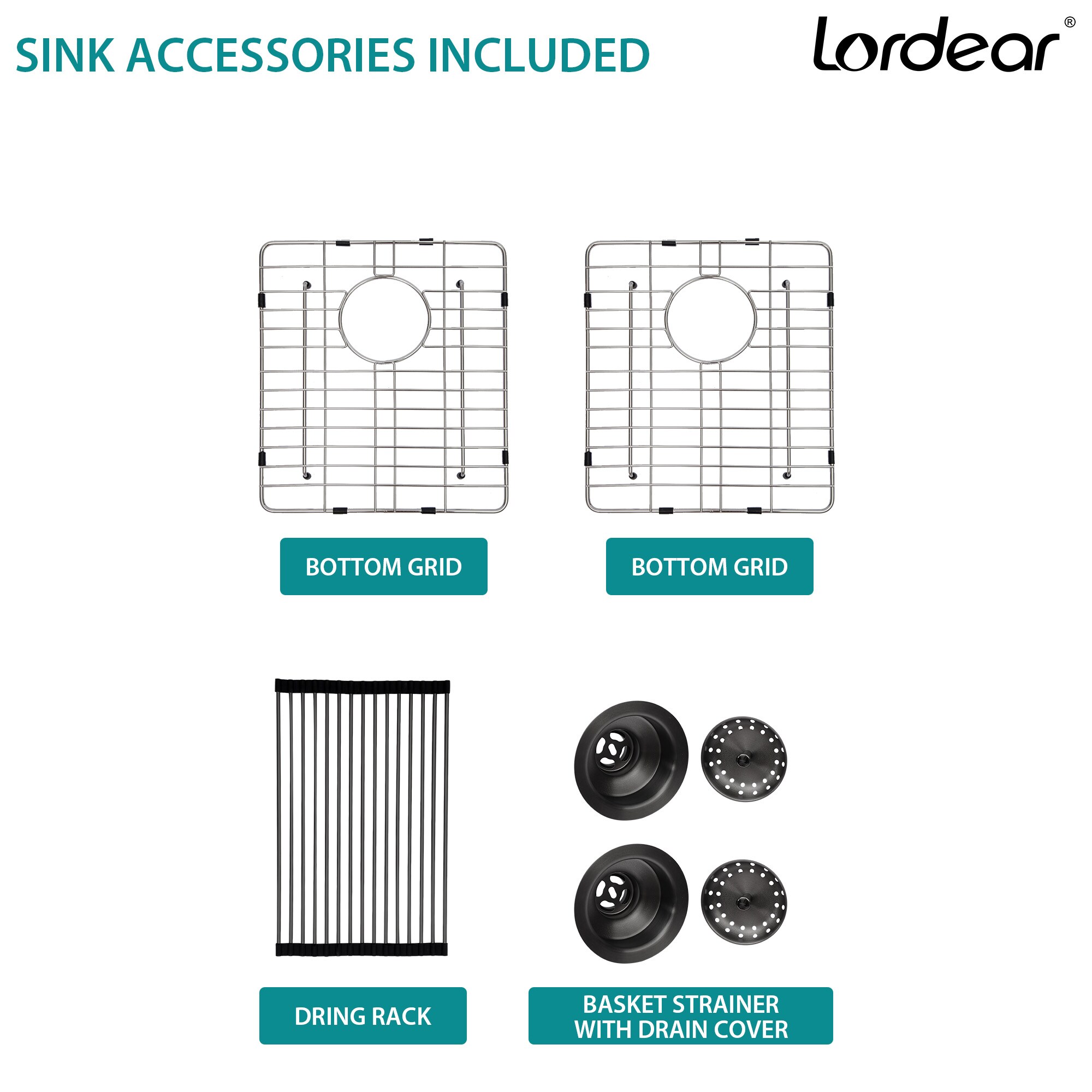 Lordear LD-LAB3321R2-55 Kitchen-Sinks - View #8