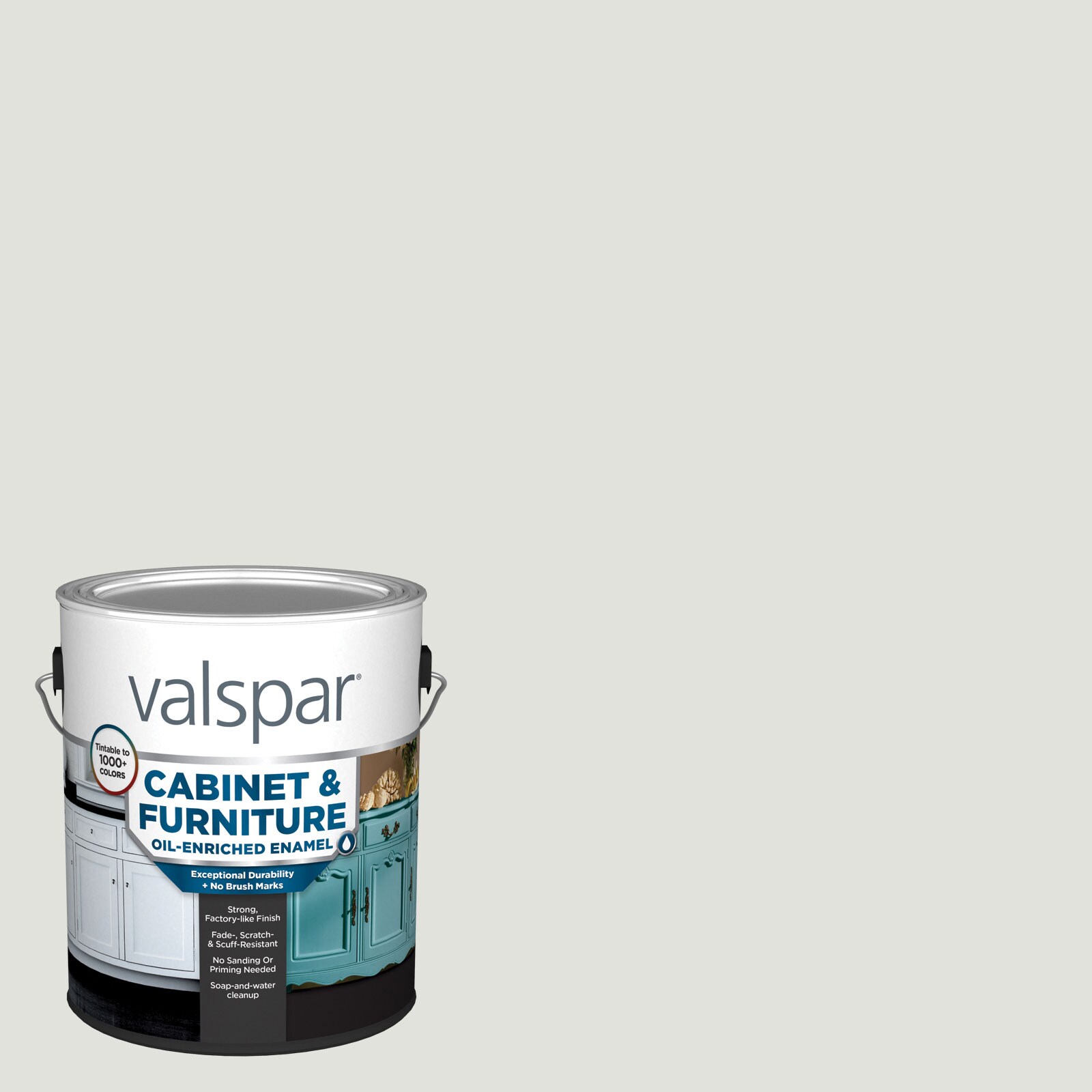 Valspar SW7056-740150 Cabinet and Furniture Satin Reserved White SW7056 Enamel ( 1-gallon )