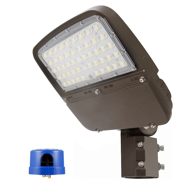 evidence Splash Tactile sense Cedar Hill 150W LED Parking Lot Light with Photocell, Adjustable Slip Fit  Mount with Dusk to Dawn Photocell, Power Selectable  (75W/100W/150W),145LM/W,5000K,100-277V, IP65 Waterproof in the Area Lights  department at Lowes.com
