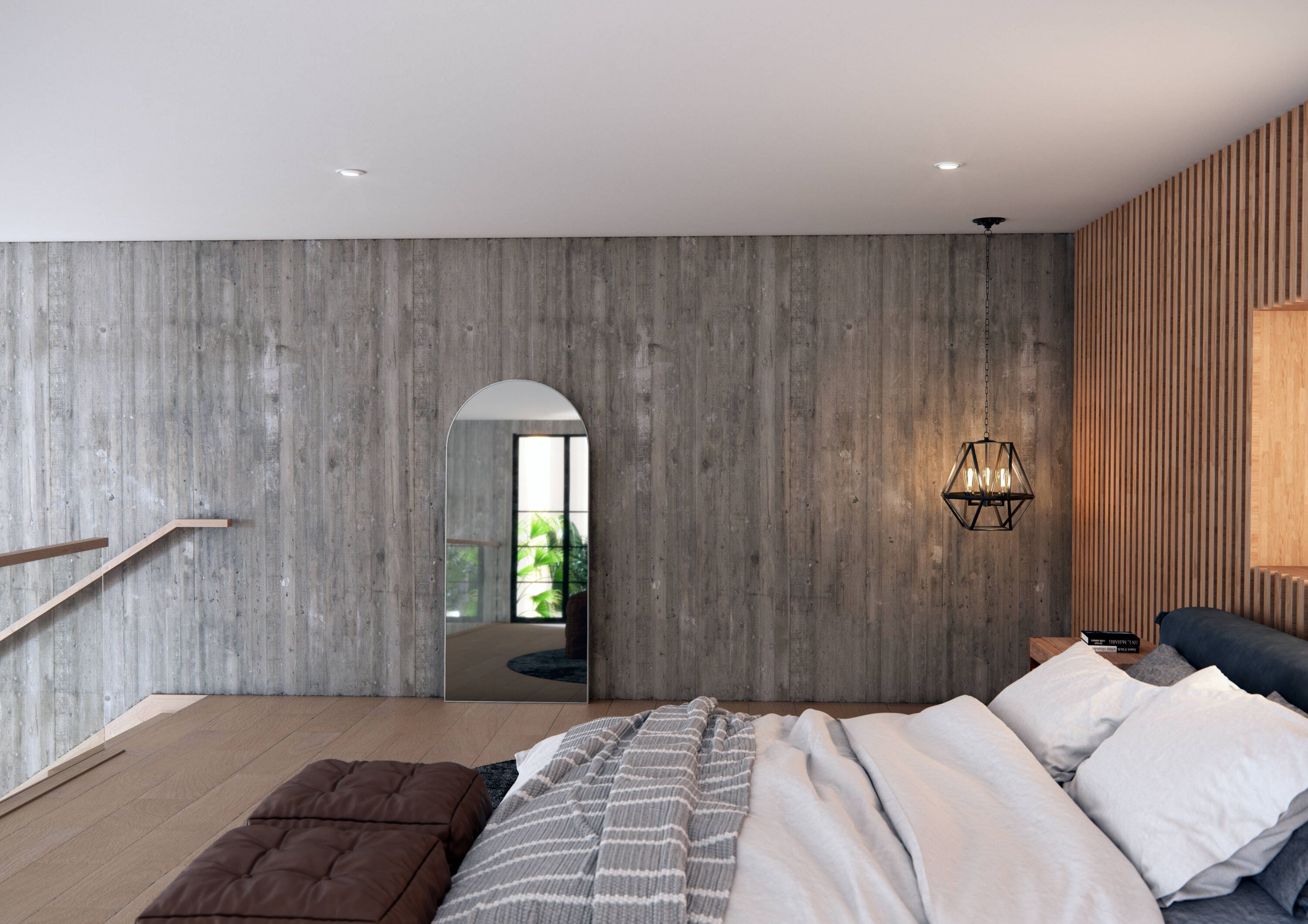 Glass Warehouse SF-ARC-30X67-BN Decor-Mirrors - View #2