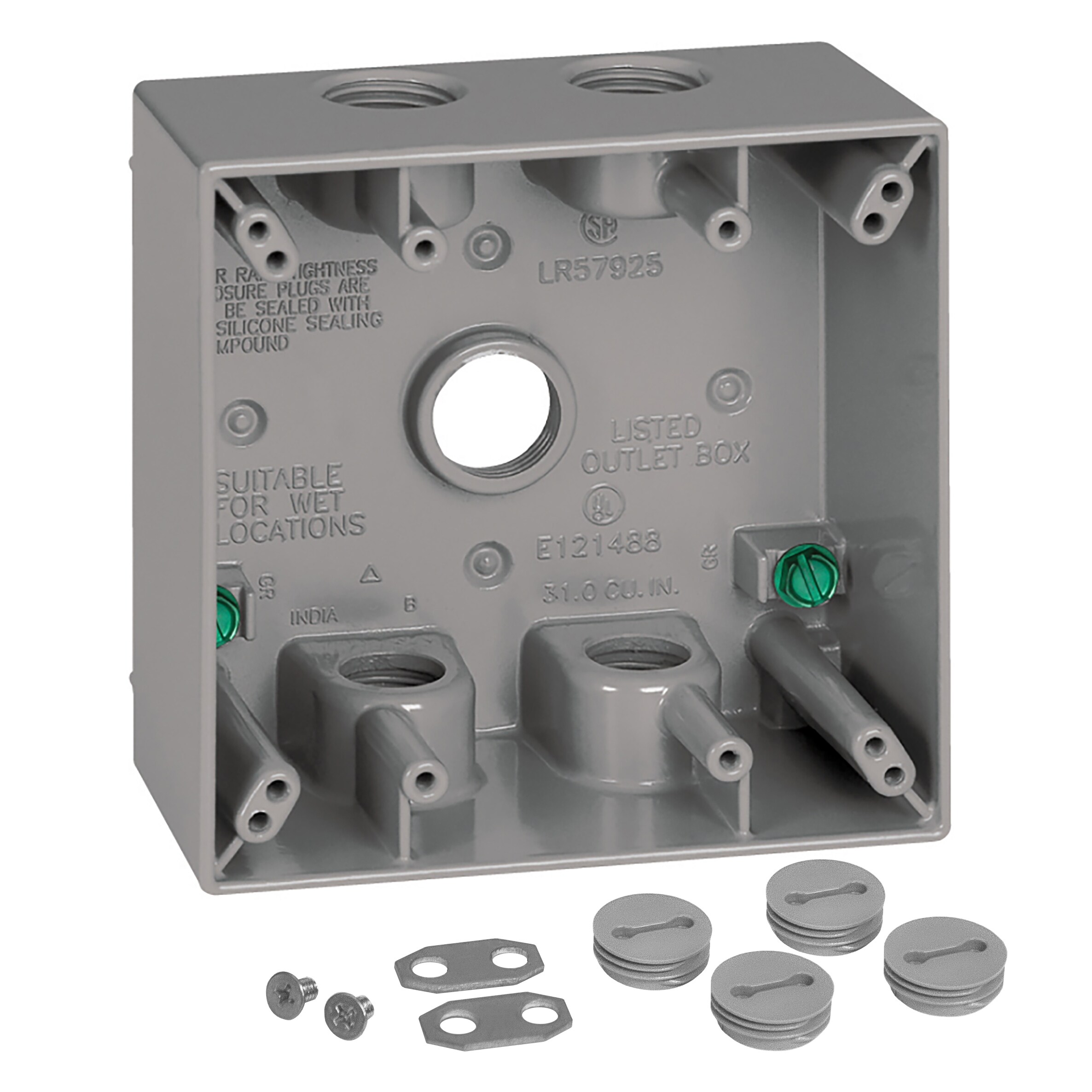 Sigma Engineered Solutions 2-Gang Metal Weatherproof New