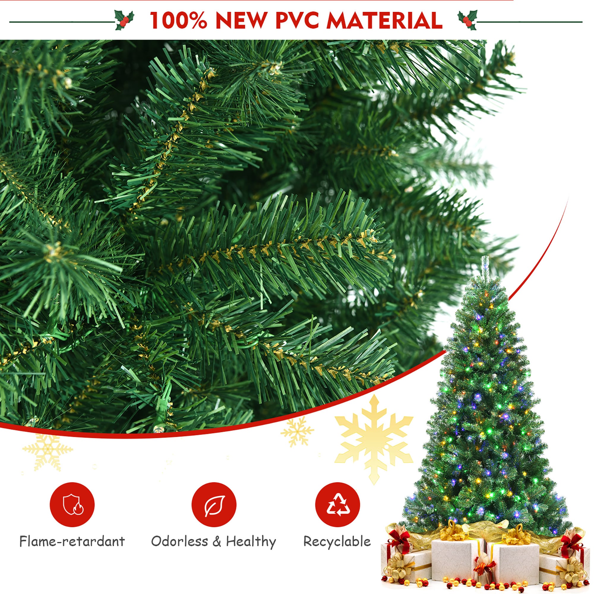 Costway CSHY000434 Artificial-Christmas-Trees - View #6