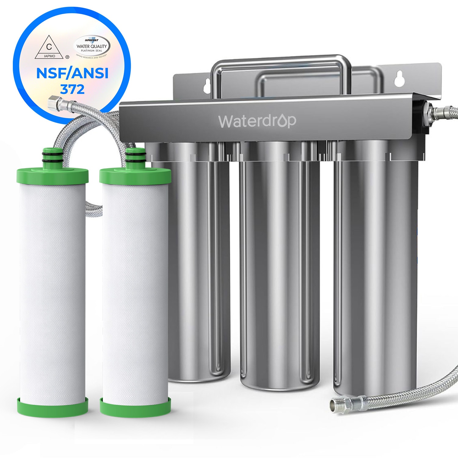 Waterdrop BL-WD-TST-2P1 WD-TST Triple-stage Activated carbon Under Sink Water Filtration System
