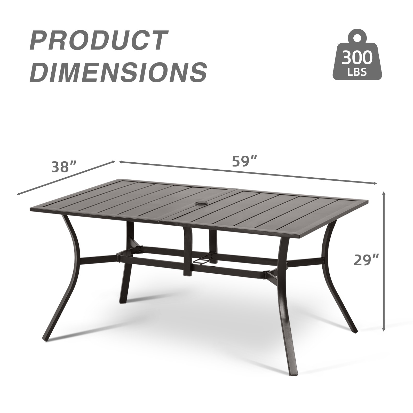 Aoodor A279-PCECE Patio-Tables - View #2