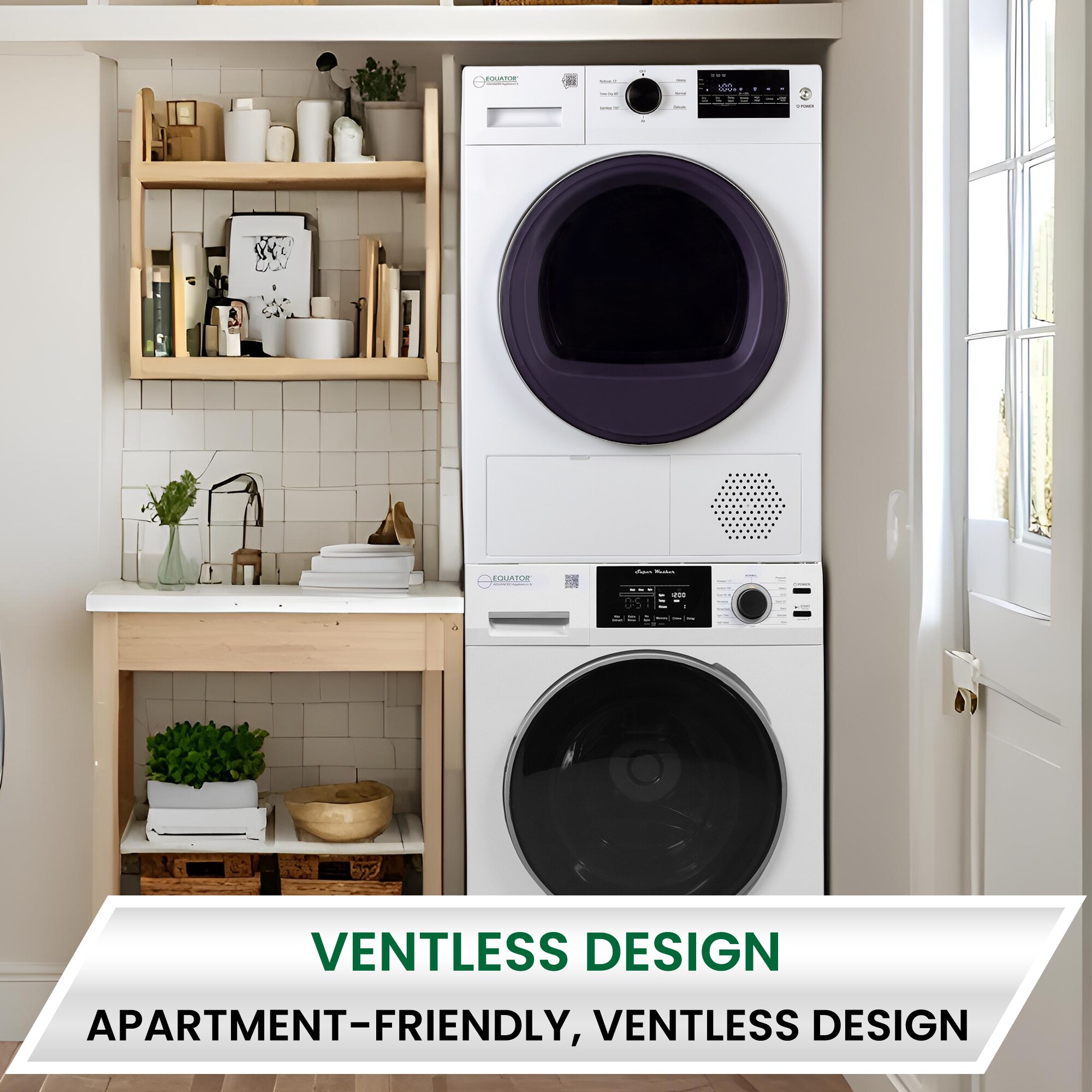 Equator Advanced Appliances EW 835 + ED 890 SBS Combo-Washer-And-Dryer - View #13
