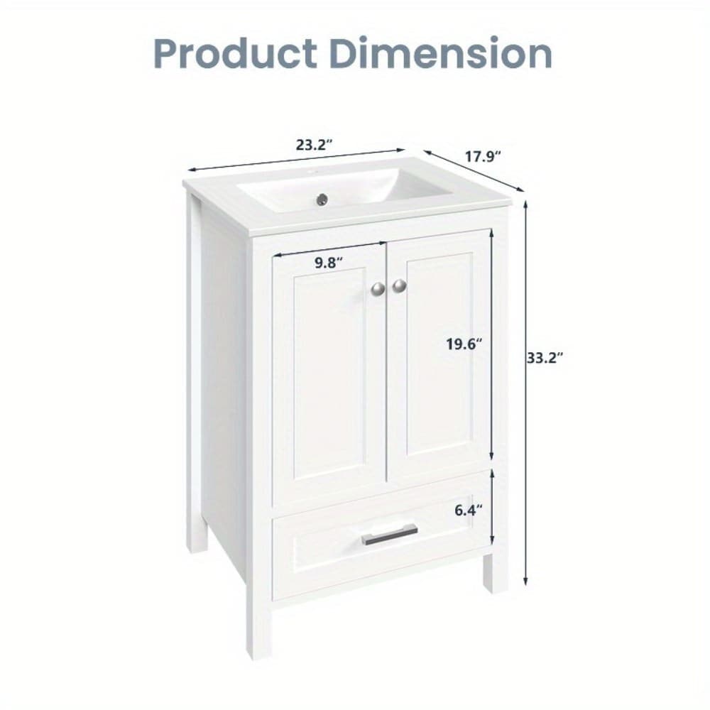 U-HOMY YF-033WH-HM Bath-Vanity-Combo - View #3