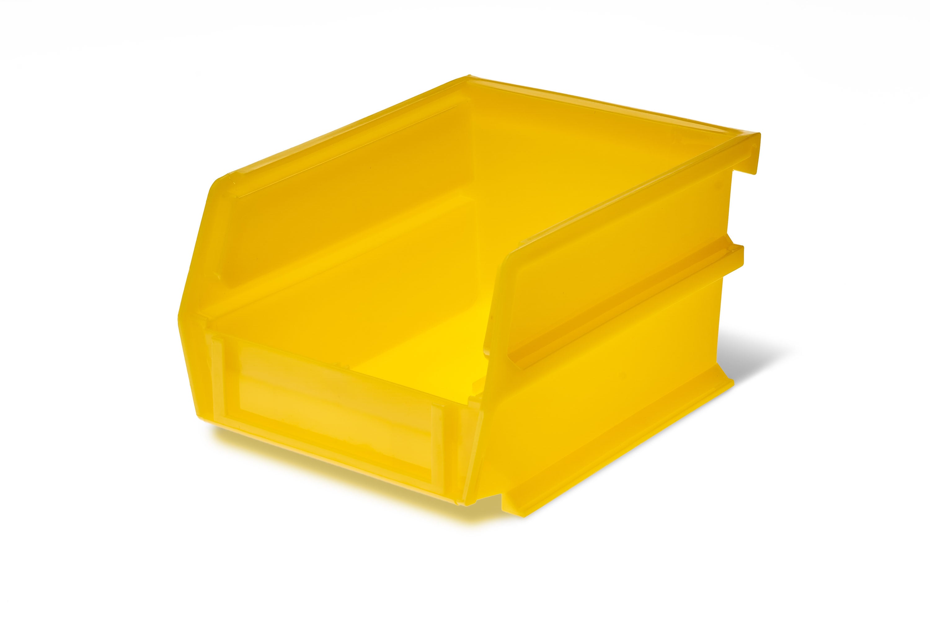 Project Source 5.2-in W x 4.33-in H x 6.69-in D Yellow Plastic Bin