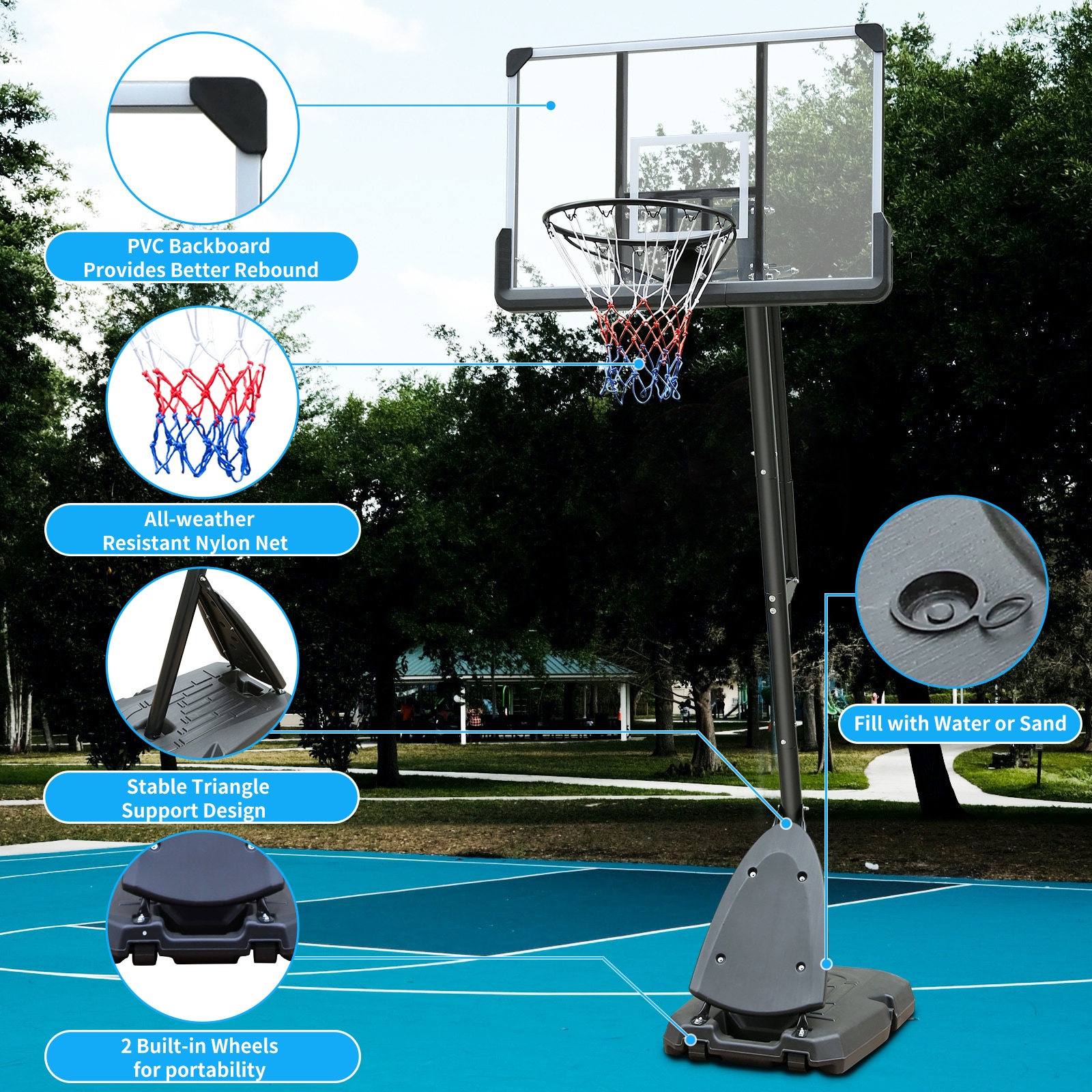 Rbied 127HOOP-9 Basketball-System - View #8