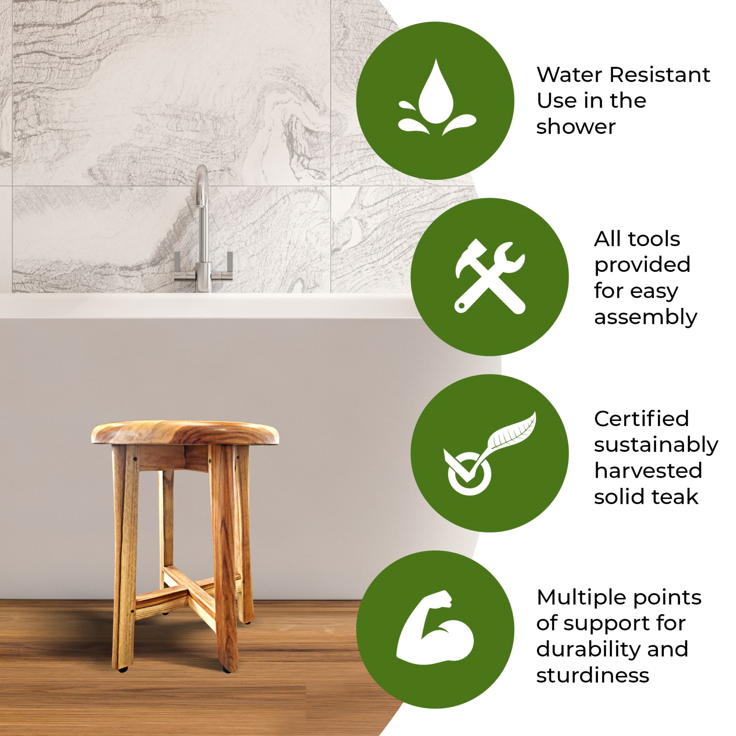 EcoDecors ED911-L Bath-Safety-Seats-Benches - View #8