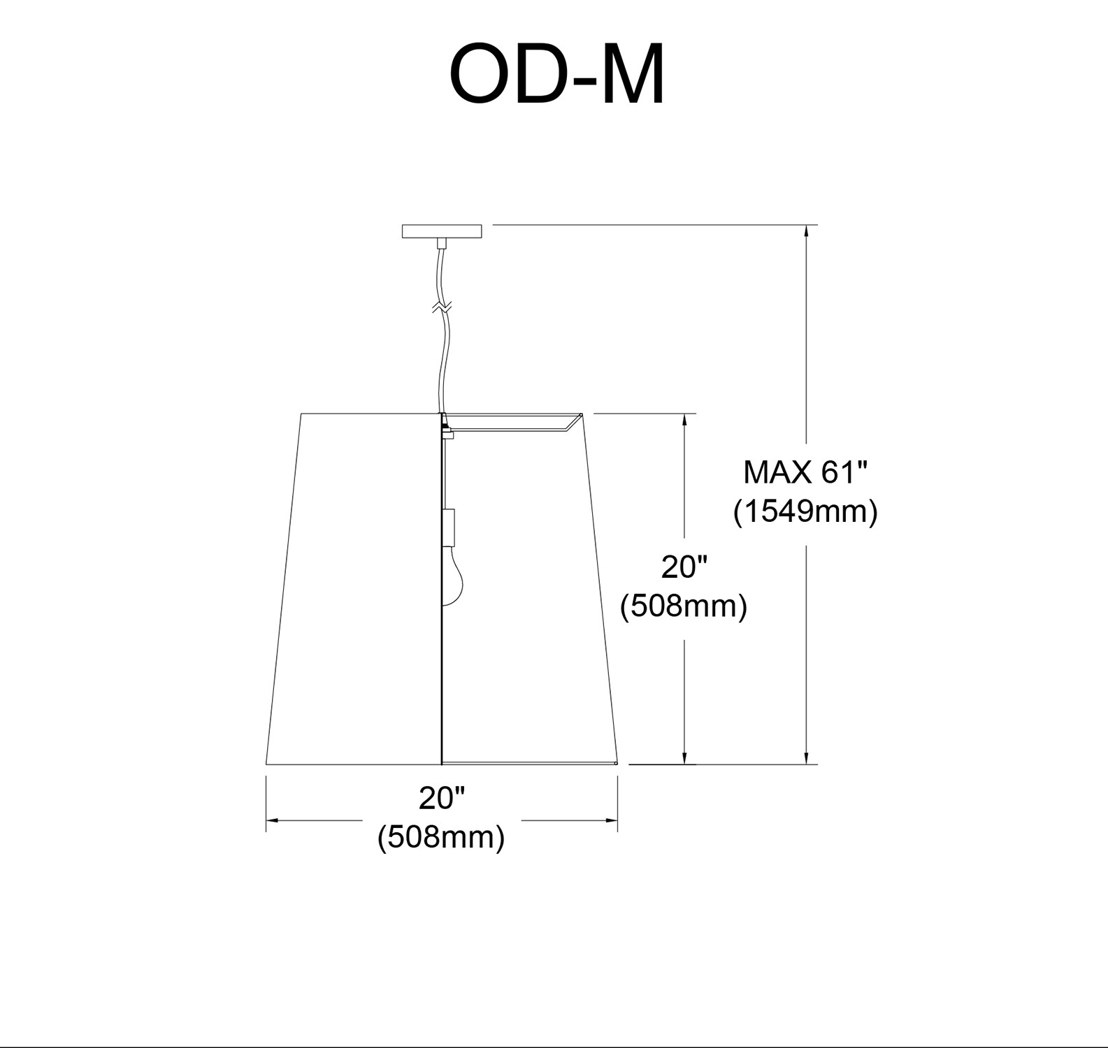 Dainolite OD-M-797 Pendant-Lights - View #3