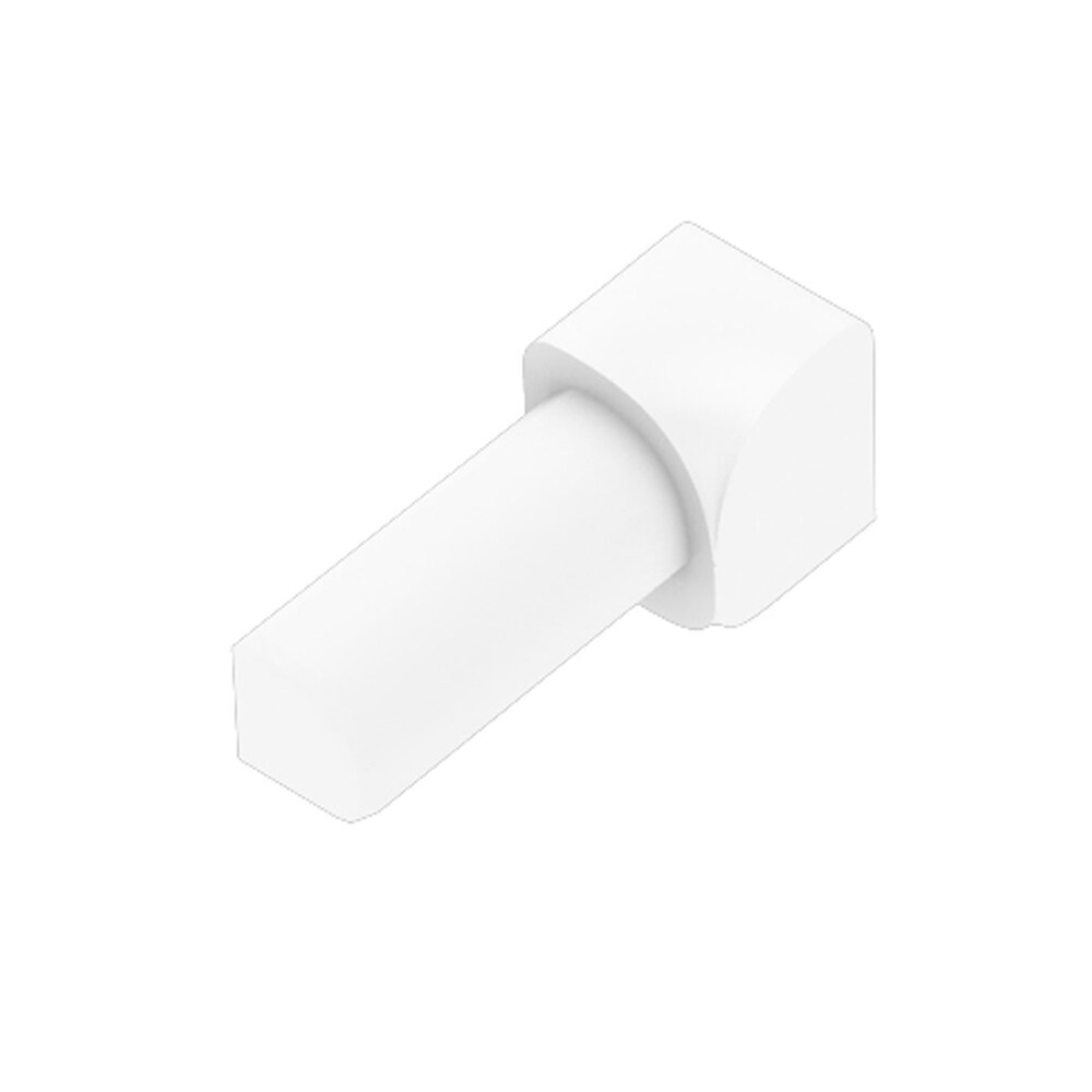 Schluter Systems I/PRO110BW Rondec 0.438-in W x 1.0-in L Bright white PVC Inside corner Tile Edge Trim