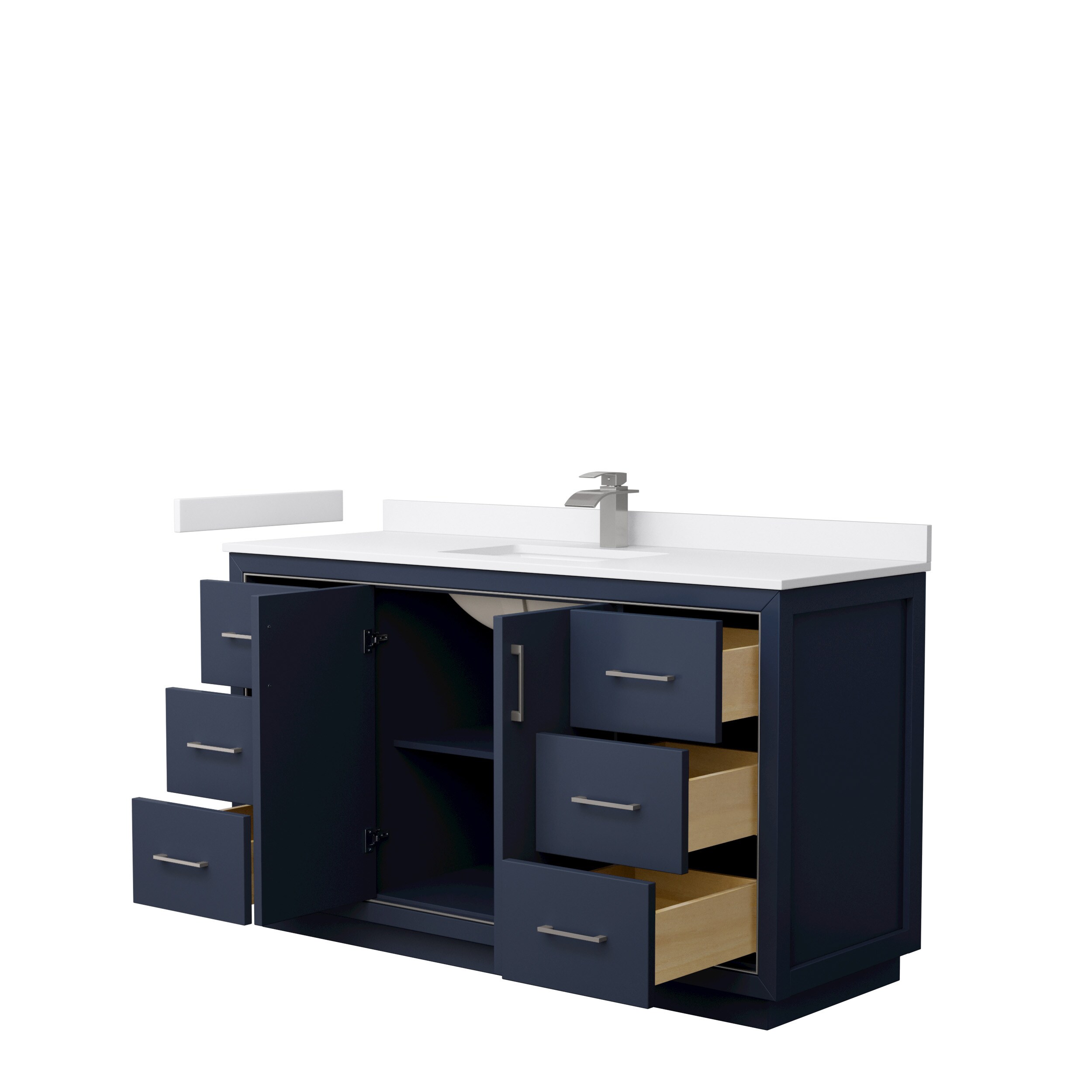 Wyndham Collection WCF111160SBNWCUNSMXX Bath-Vanity-Combo - View #2