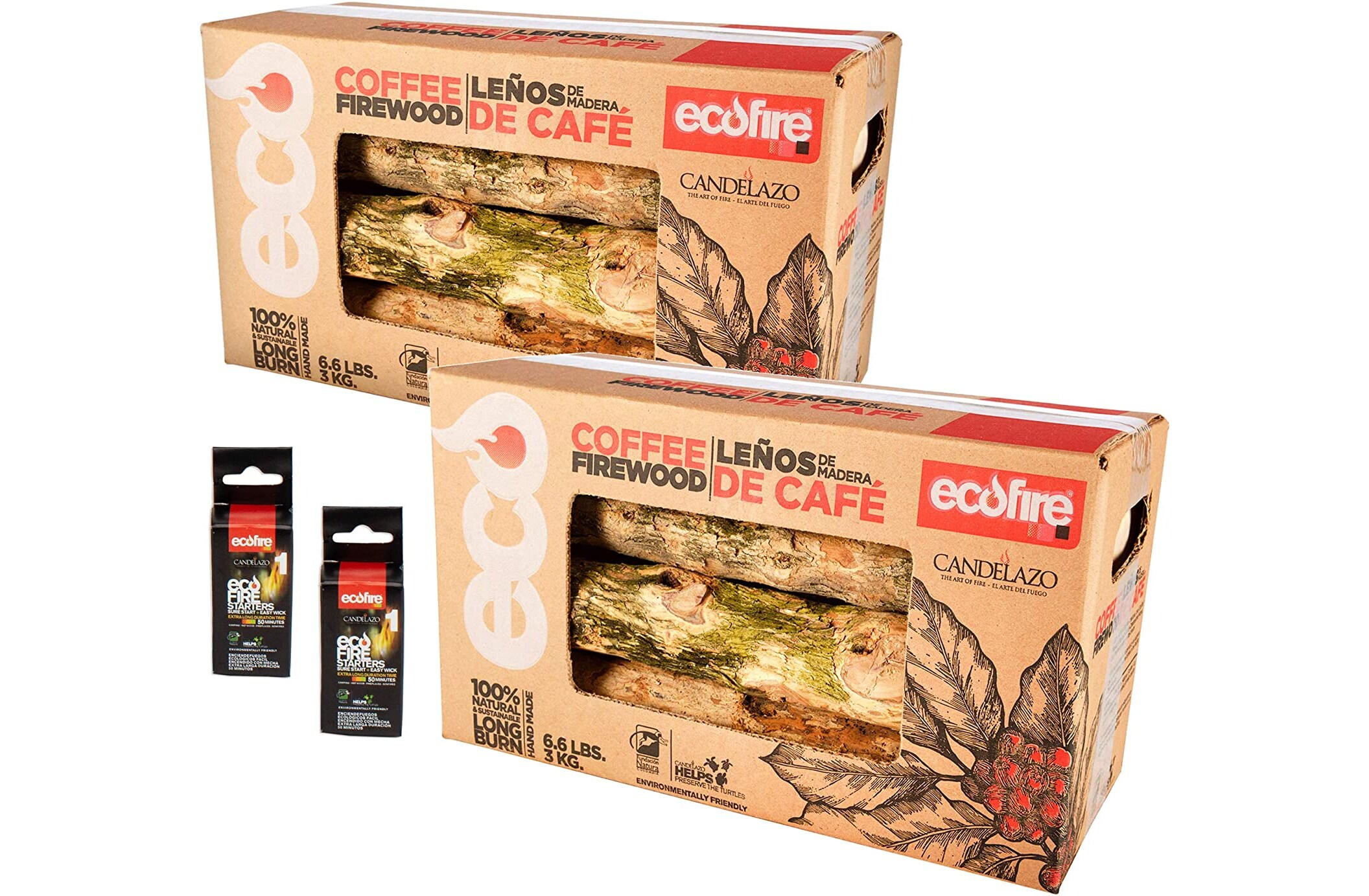 EcoFire LCAFE2 13.2-lb Natural Fire Log