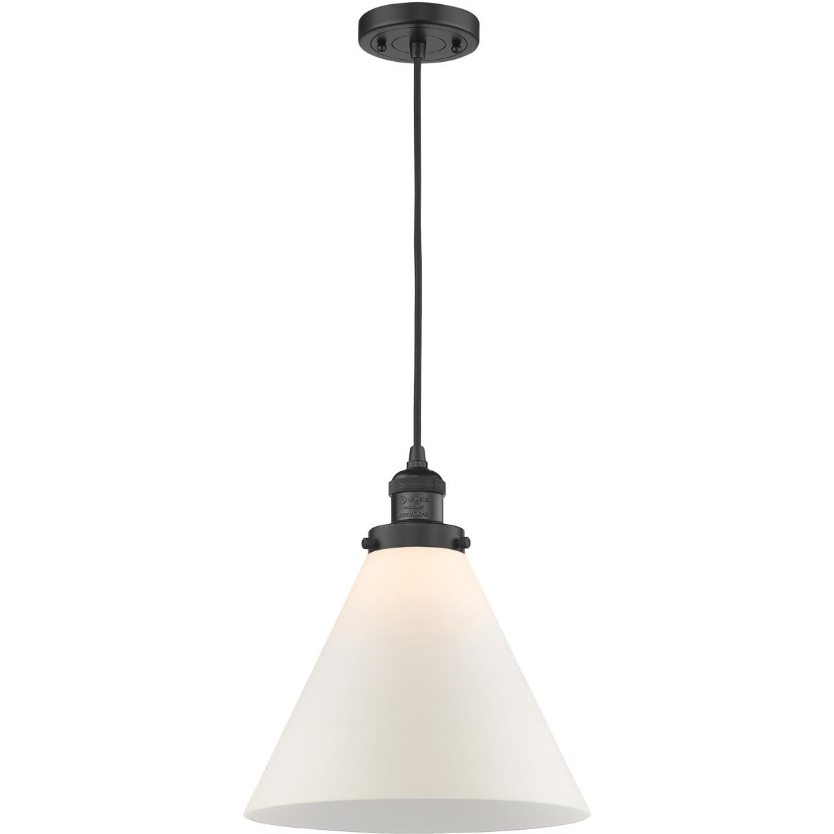 Innovations Lighting 1353991 201C-BK-G41-L Franklin Restoration Cone Mini Pendant
