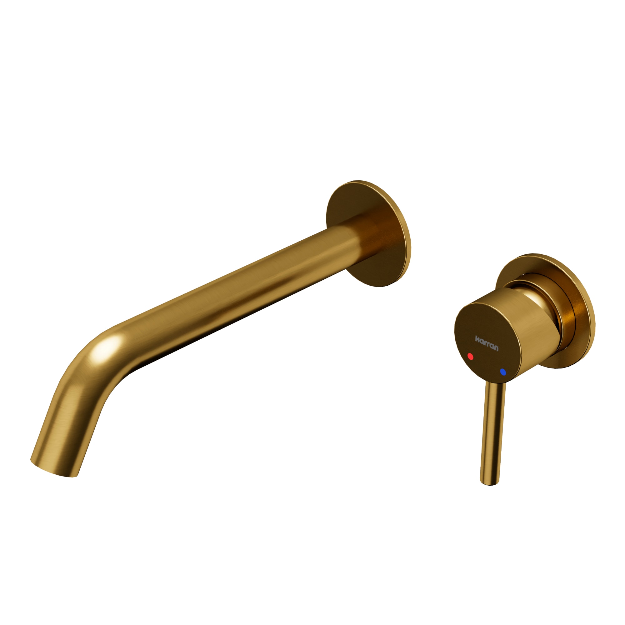 Karran KBF610G Grantham Gold Wall-mount 1-handle WaterSense Low-arc Residential Handle Bathroom Sink Faucet