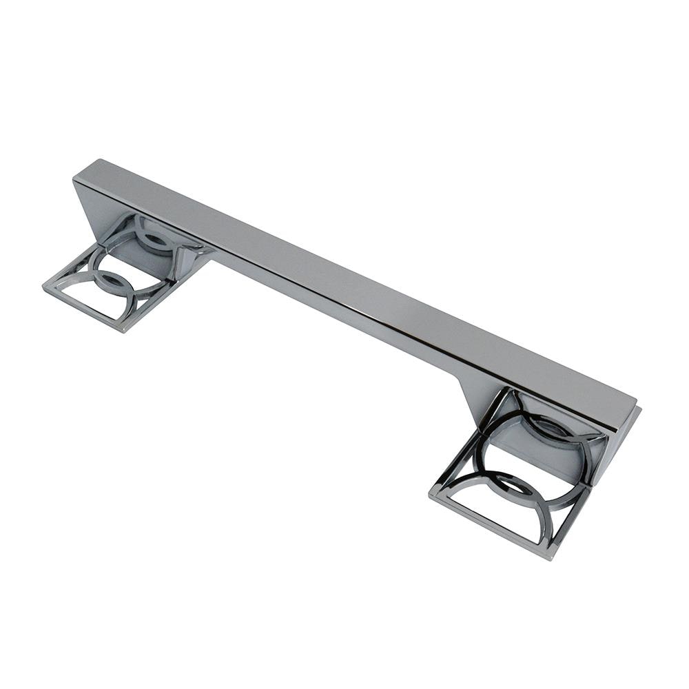 Wisdom Stone 4142128CH Symone 5-in , 128mm Center to Center Polished Chrome Rectangular Bar Drawer Pulls
