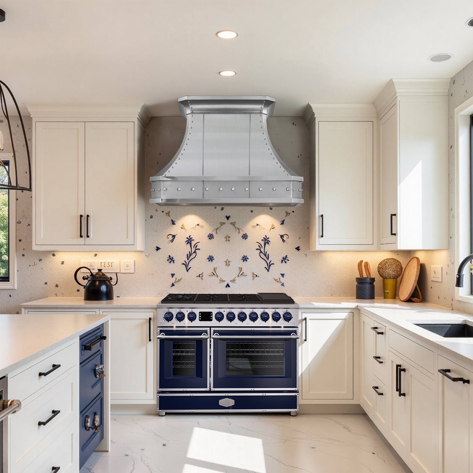 Akicon AK-G48N05A-CBSCBSB1 Double-Oven-Gas-Ranges - View #3