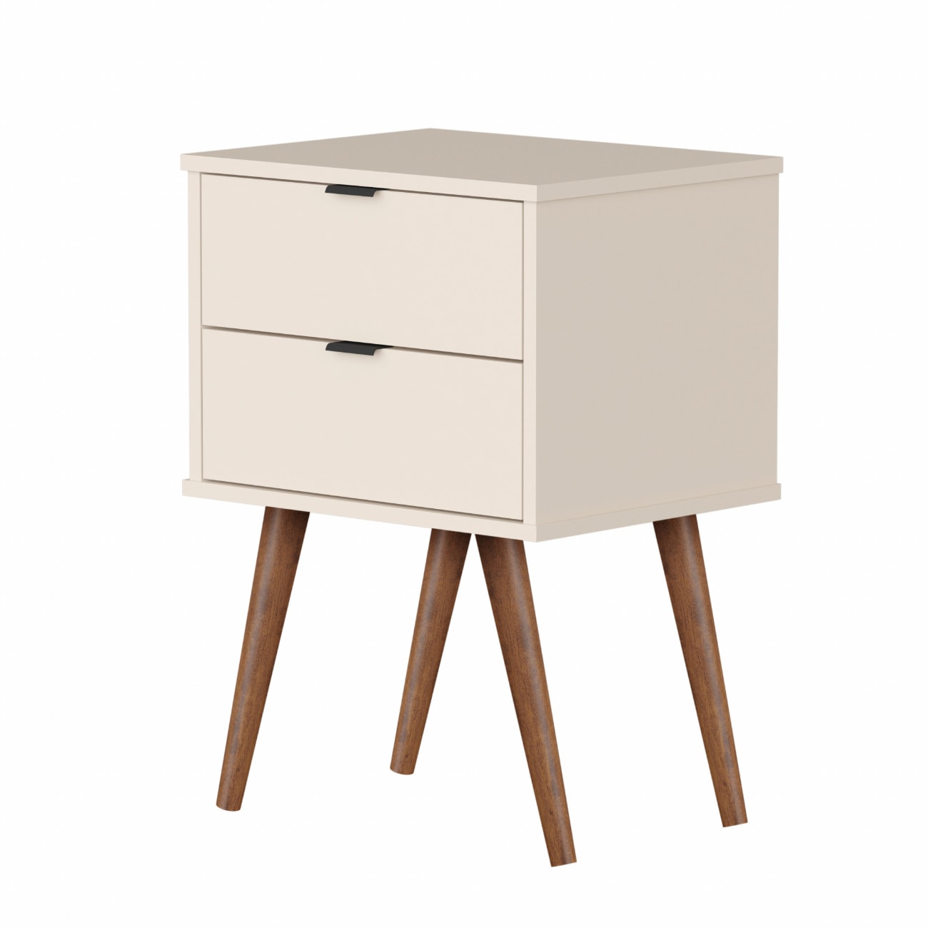 HomeRoots 4000486005 26.38-in W x 17.72-in H Cinnamon Wood Veneer Modern End Table Fully Assembled