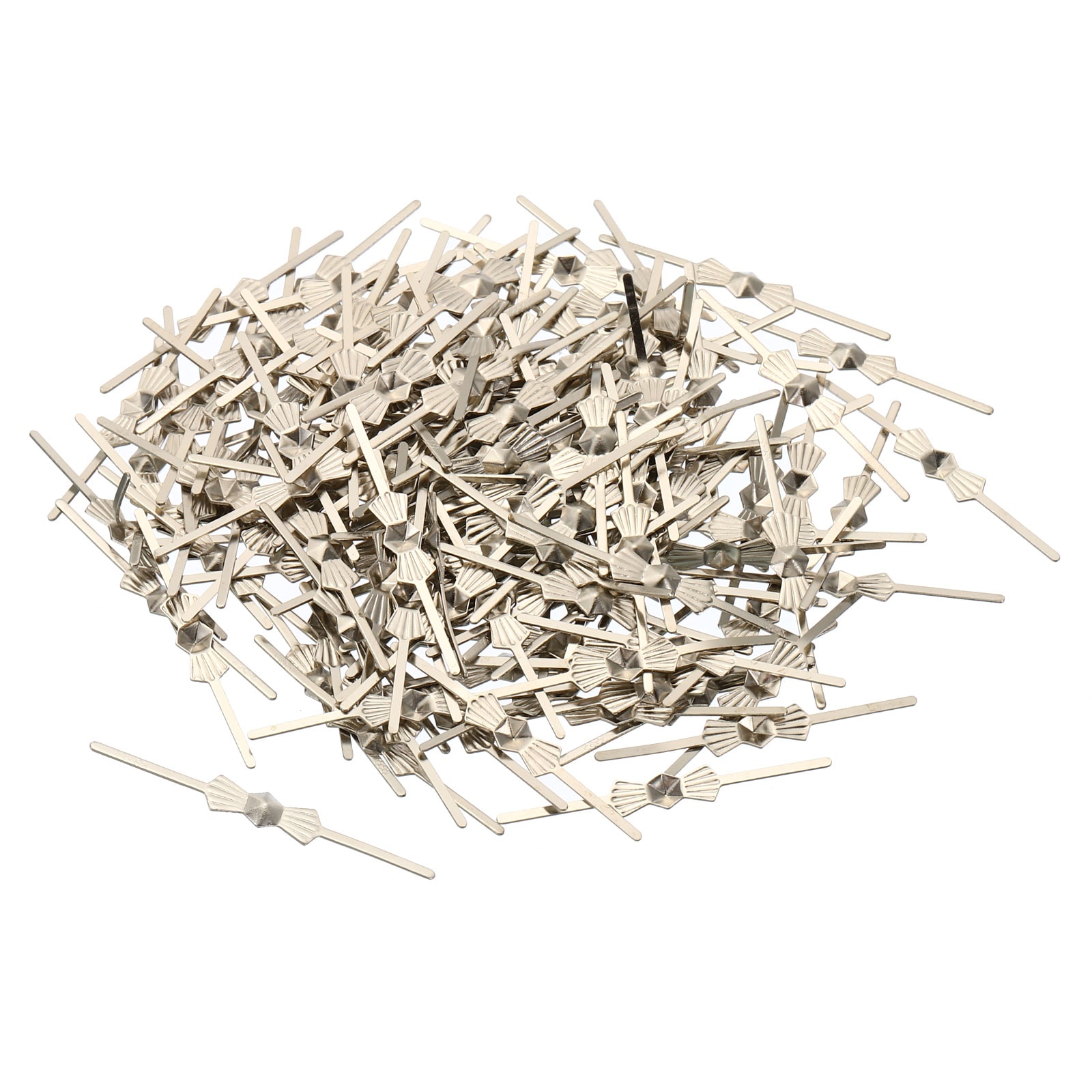 PATIKIL Chandelier Connector Clip 150 pcs 33mm/1.3inch Length Chandelier Bowtie Pin Replacement for Fastening Crystals Lamp Ceiling Light Parts Silver