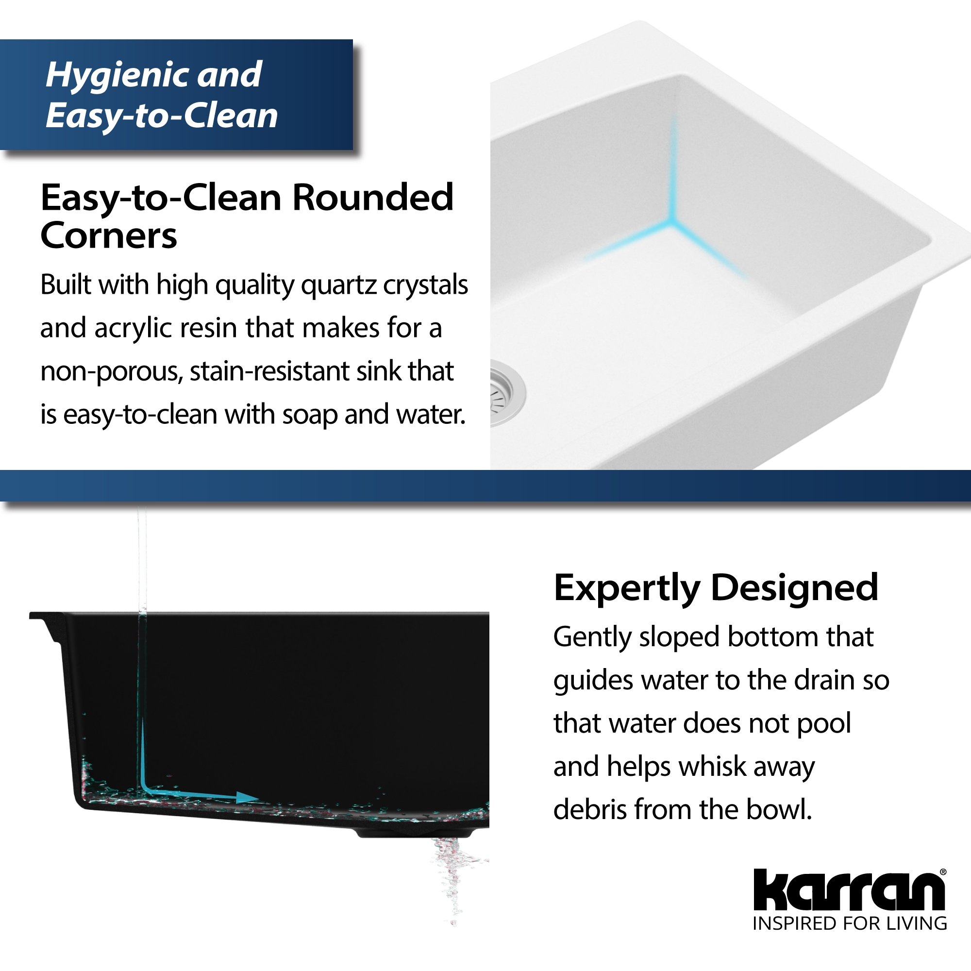 Karran QT-712-WH Kitchen-Sinks - View #9