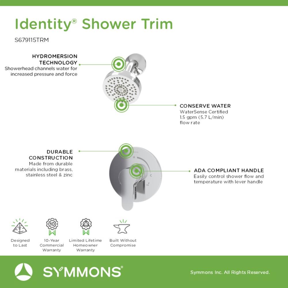 Symmons S679115TRM Tub-Shower-Faucets - View #3