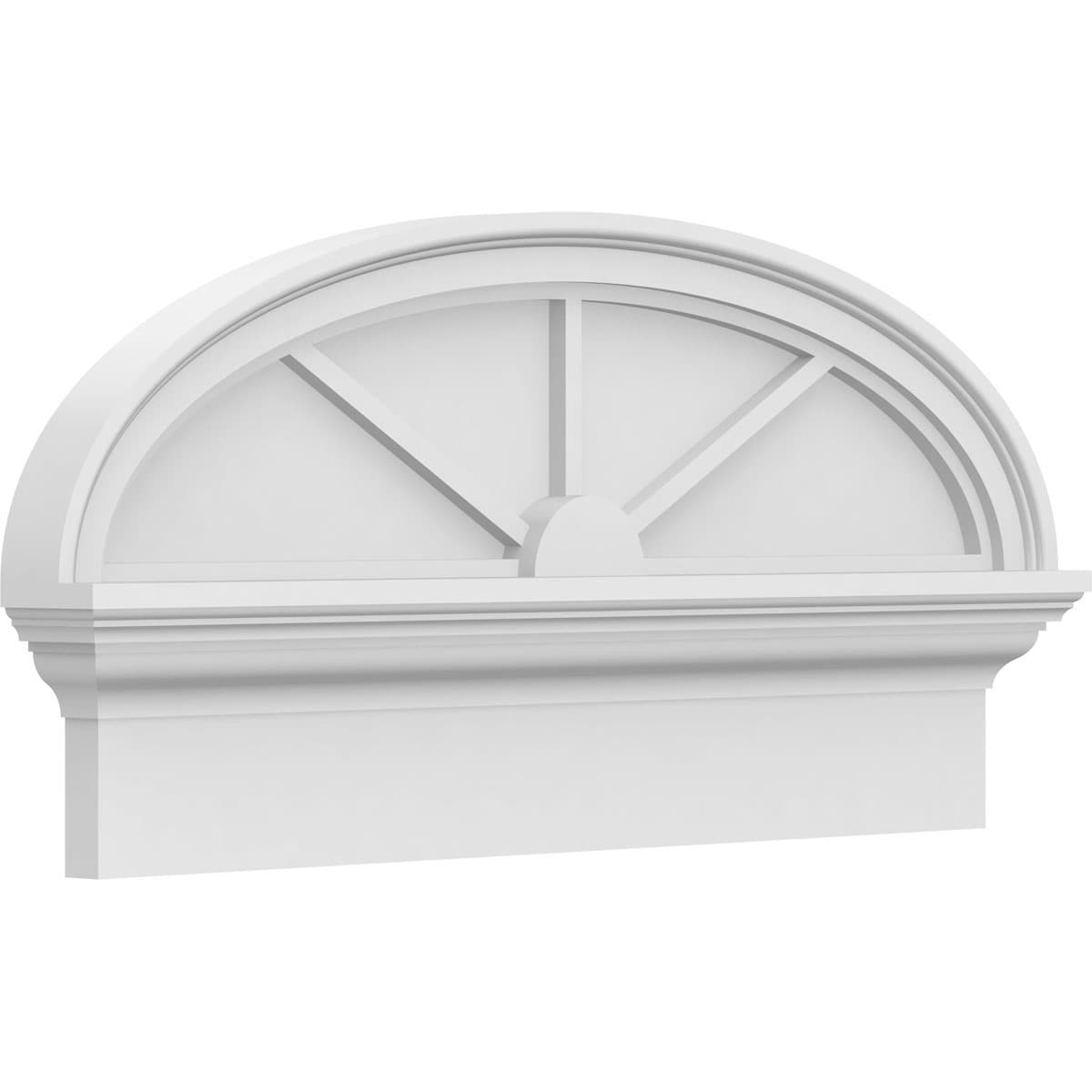 Ekena Millwork PEDPC028X140ELL03 28-in W x 13.875-in L PVC Pediment