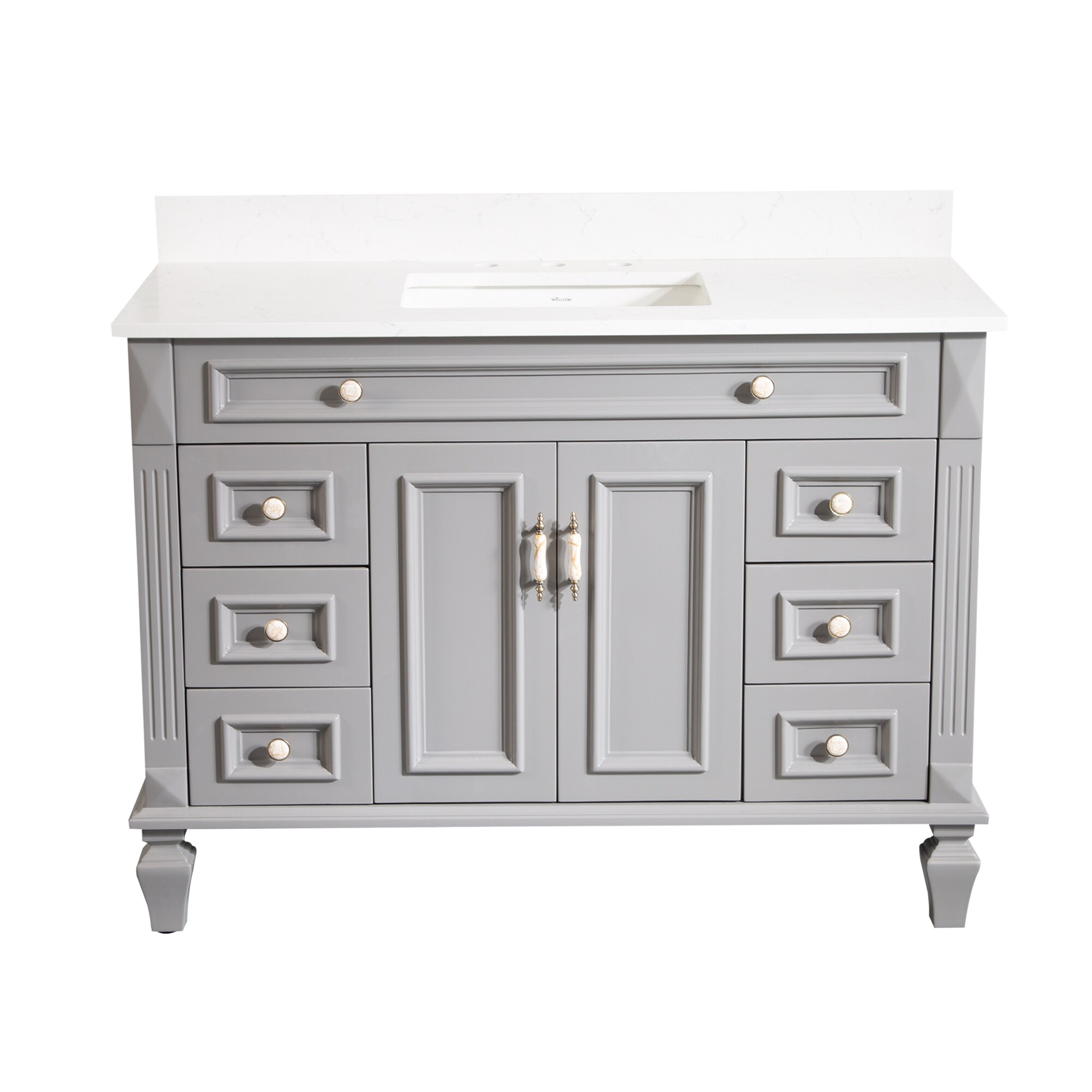 WELLFOR BCB2040WH -LS Bath-Vanity-Combo - View #6