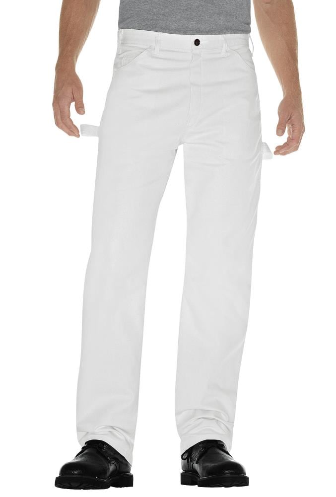 Dickies Men's Painters White Canvas Work Pants (30 x 32) in the