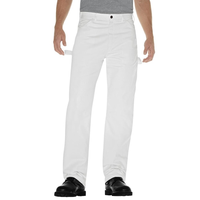 Dickies Men's Painters White Canvas Work Pants (36 X 30) in the Pants  department at