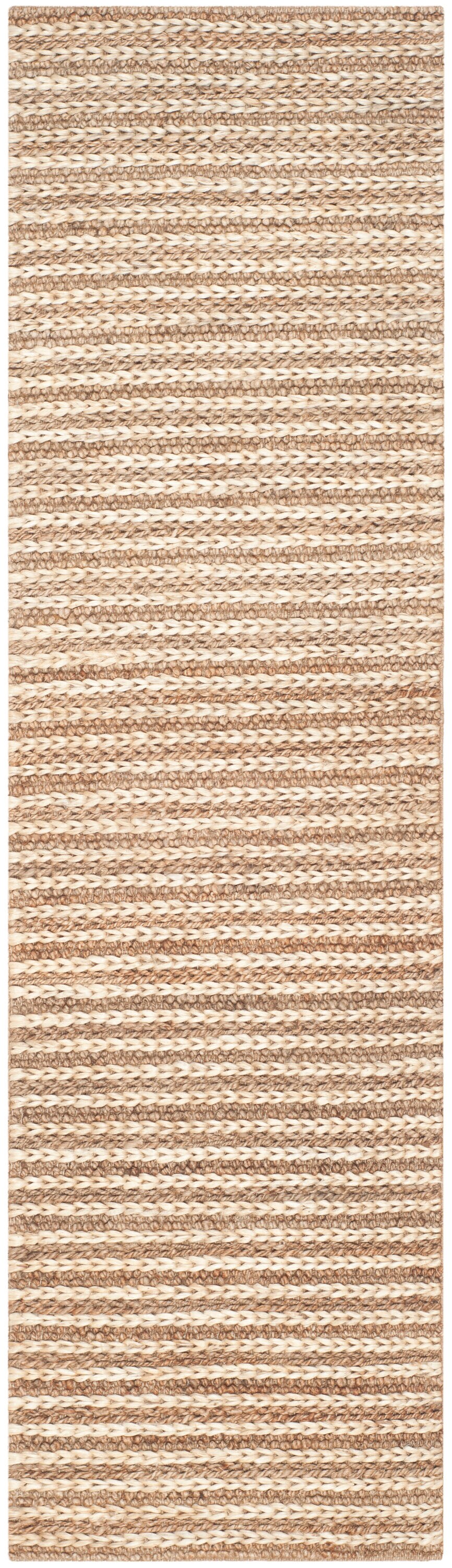 Hand-Knotted Jute Natural Fiber 2'3" x 10' Runner Rug