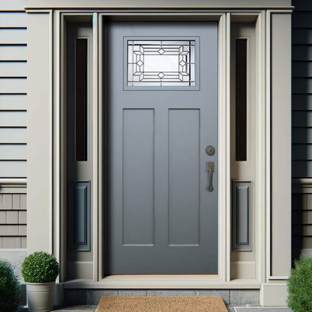 CALHOME PU8-GRAY-80X36 Entry-Doors - View #2